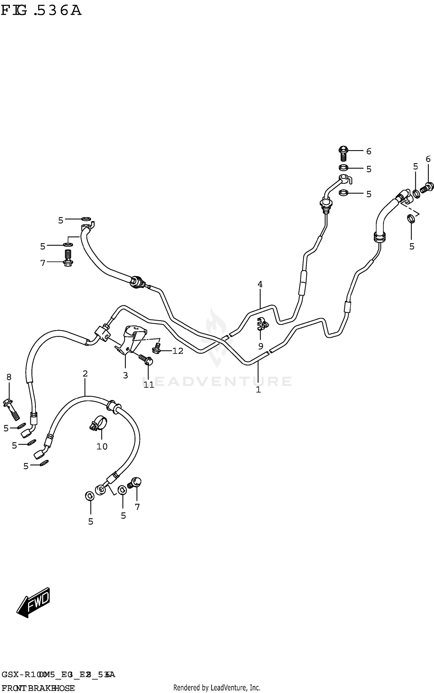 FRONT BRAKE HOSE (GSX-R1000A)