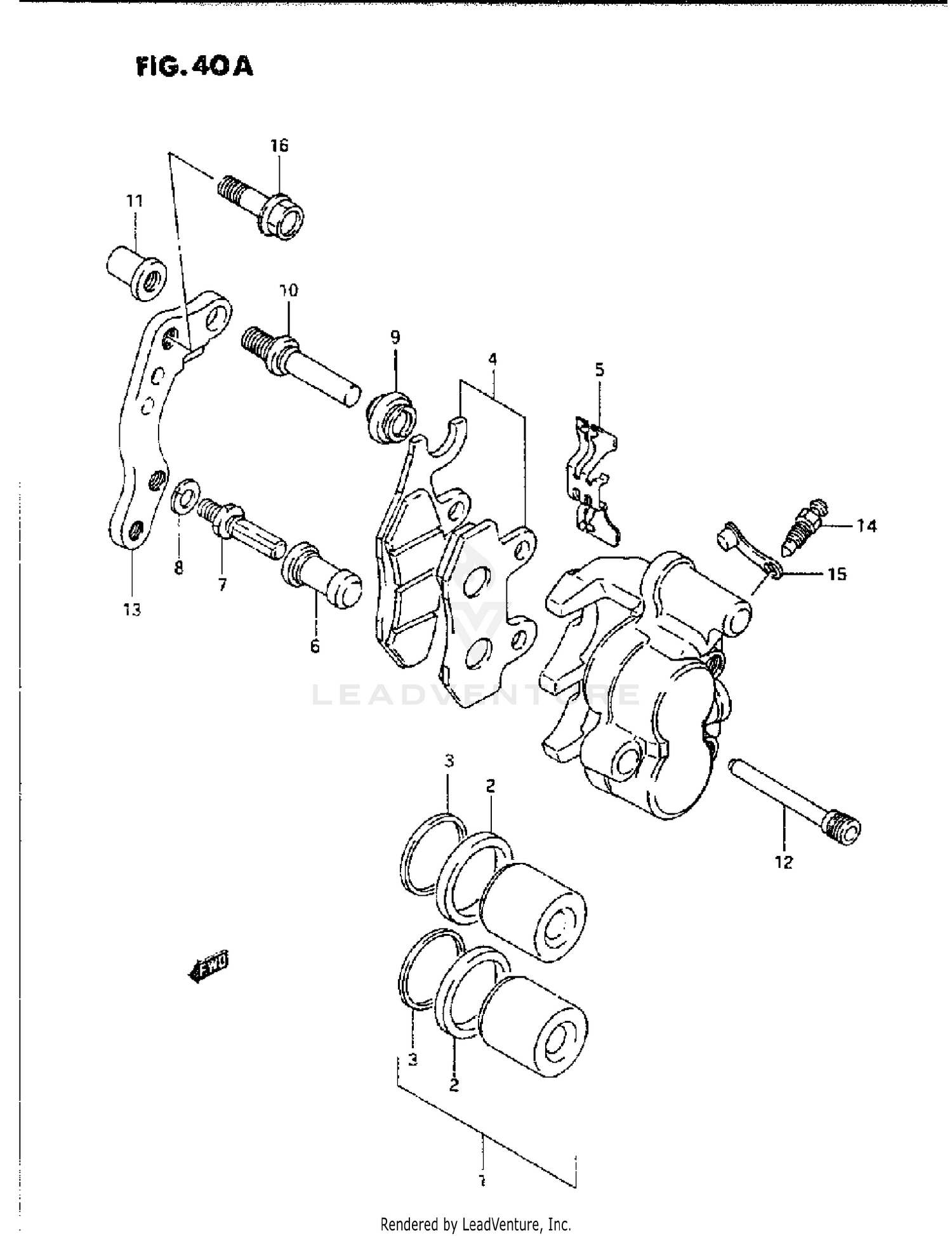 FRONT CALIPER (MODEL N/P/R/S/T)