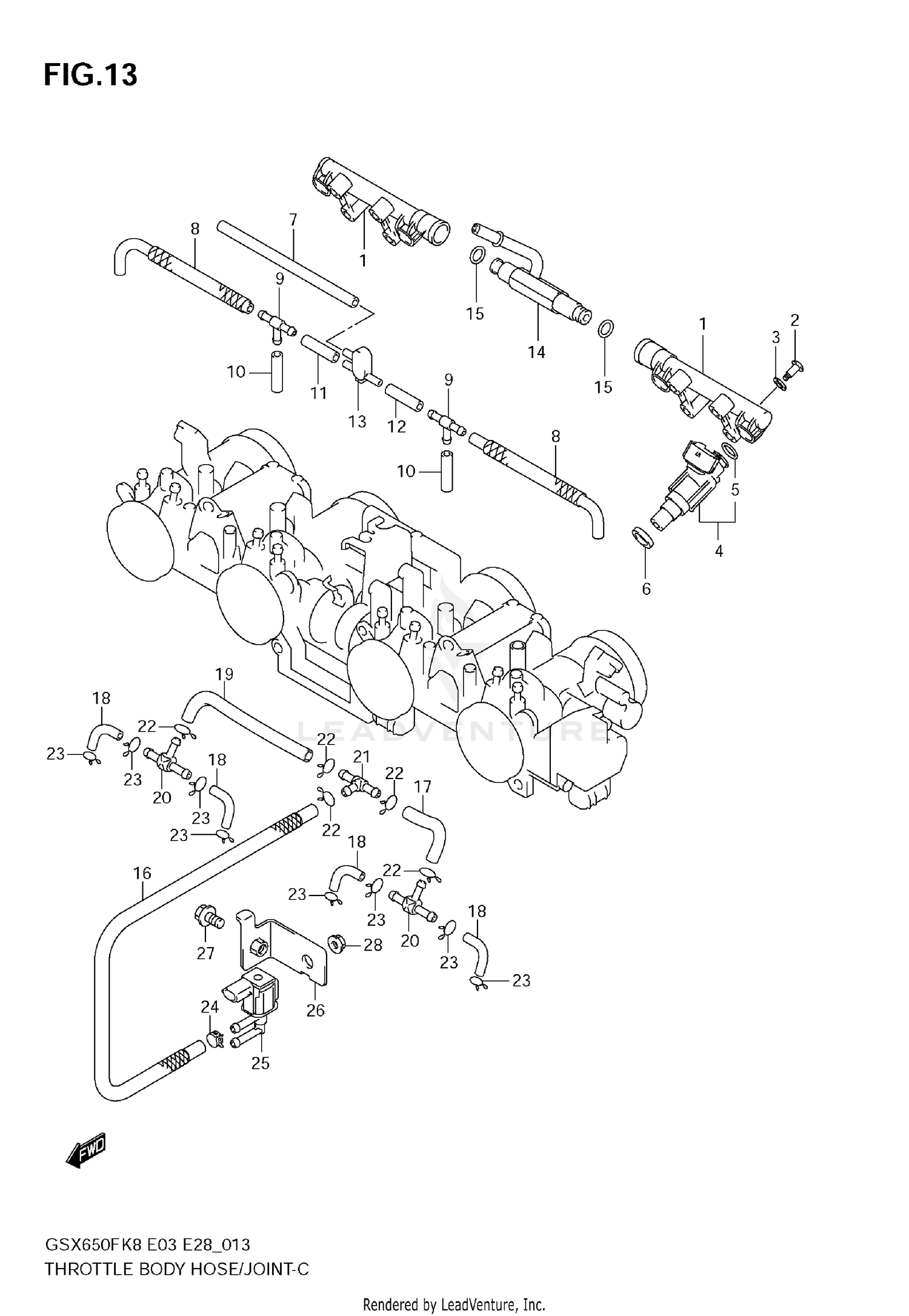 THROTTLE BODY HOSE/JOINT