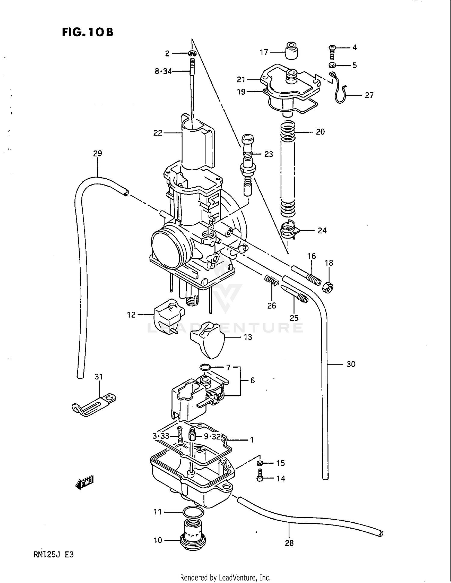 CARBURETOR (MODEL J)
