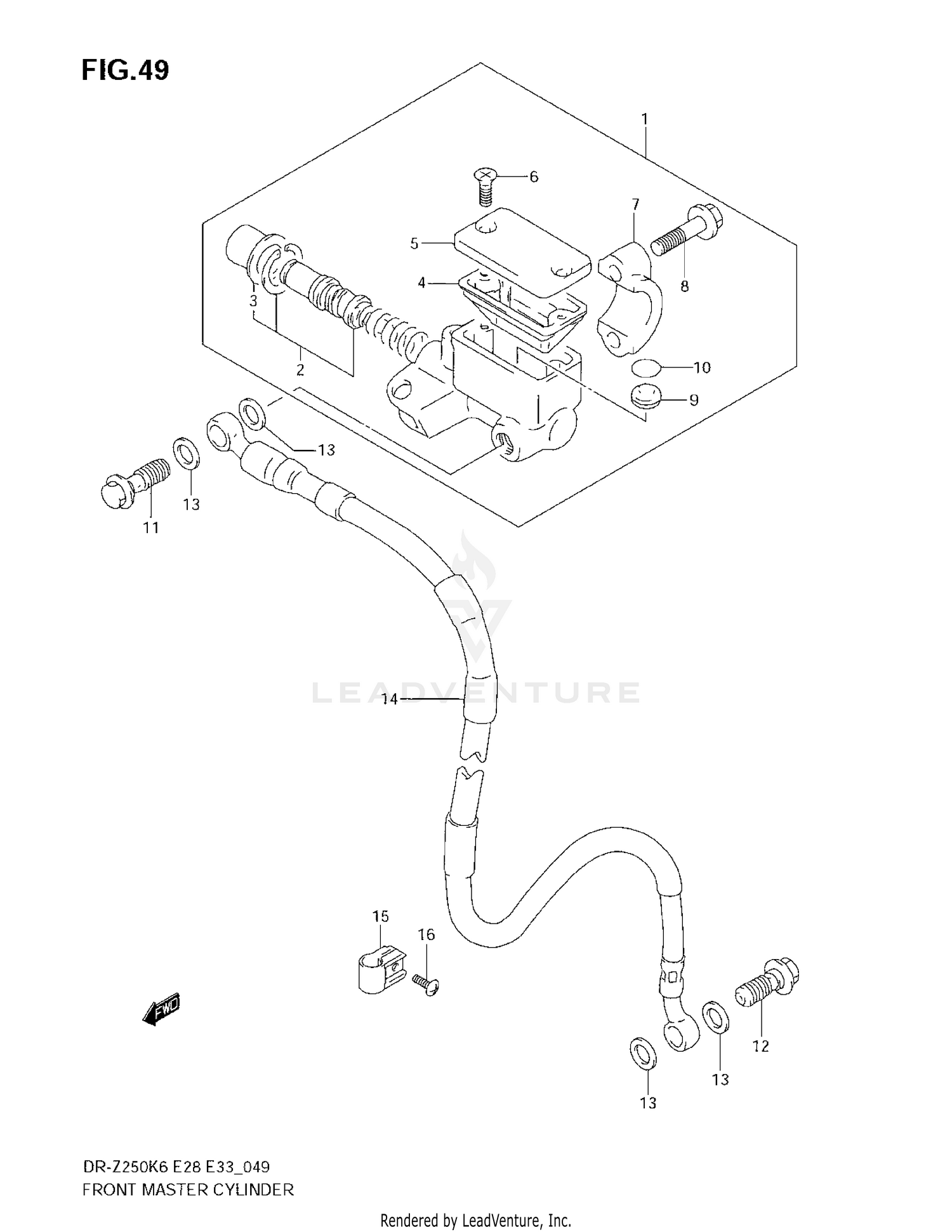 FRONT MASTER CYLINDER