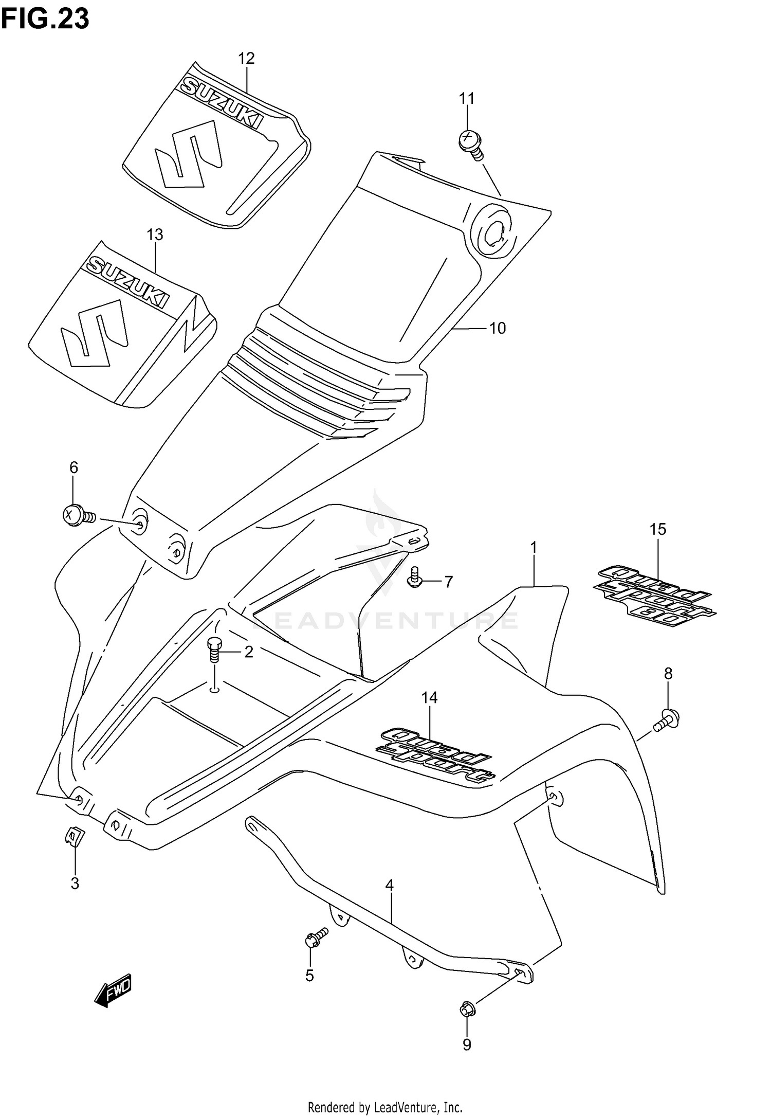 FRONT FENDER (MODEL K2/K3/K4)