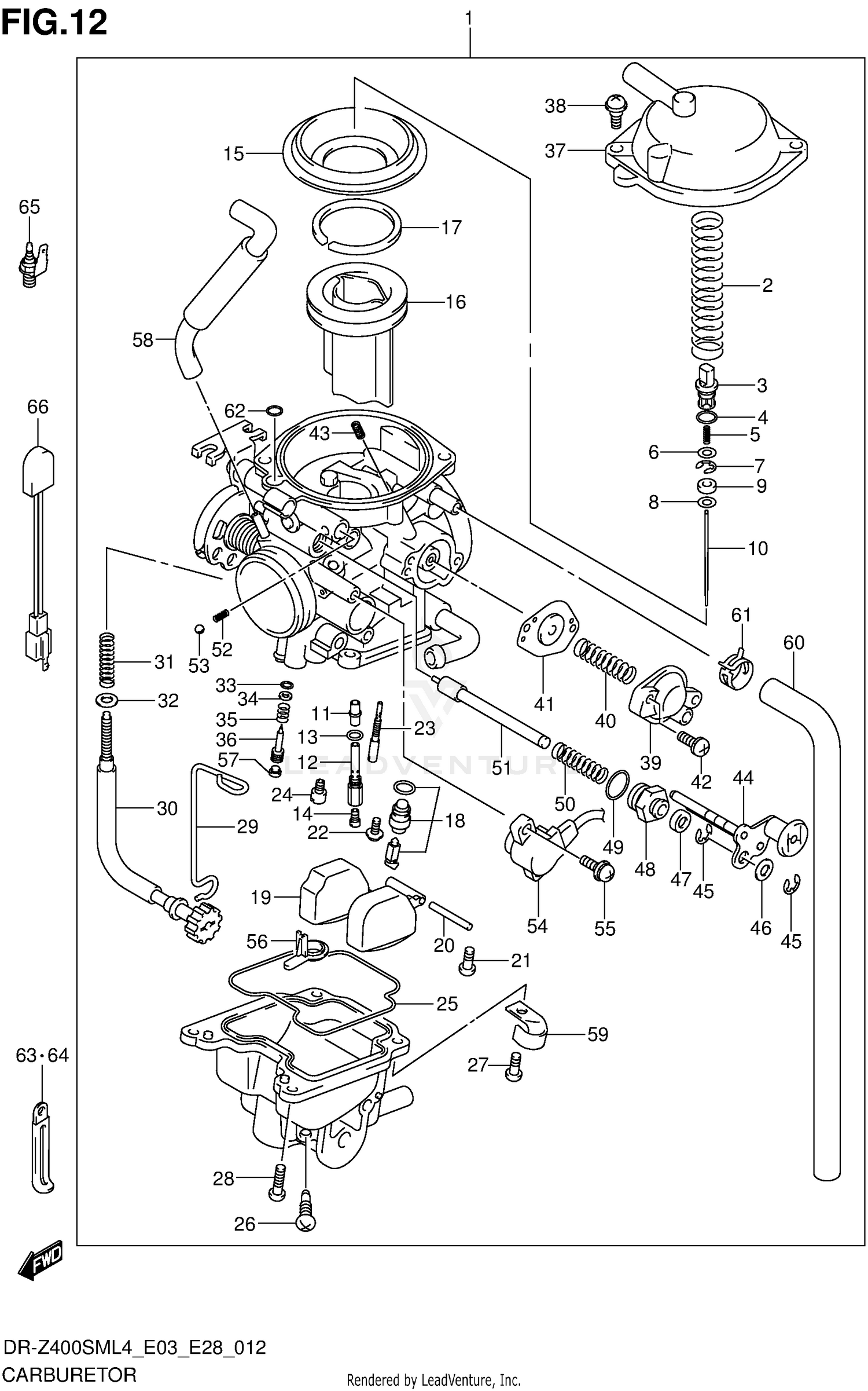 CARBURETOR (DR-Z400SML4 E03)