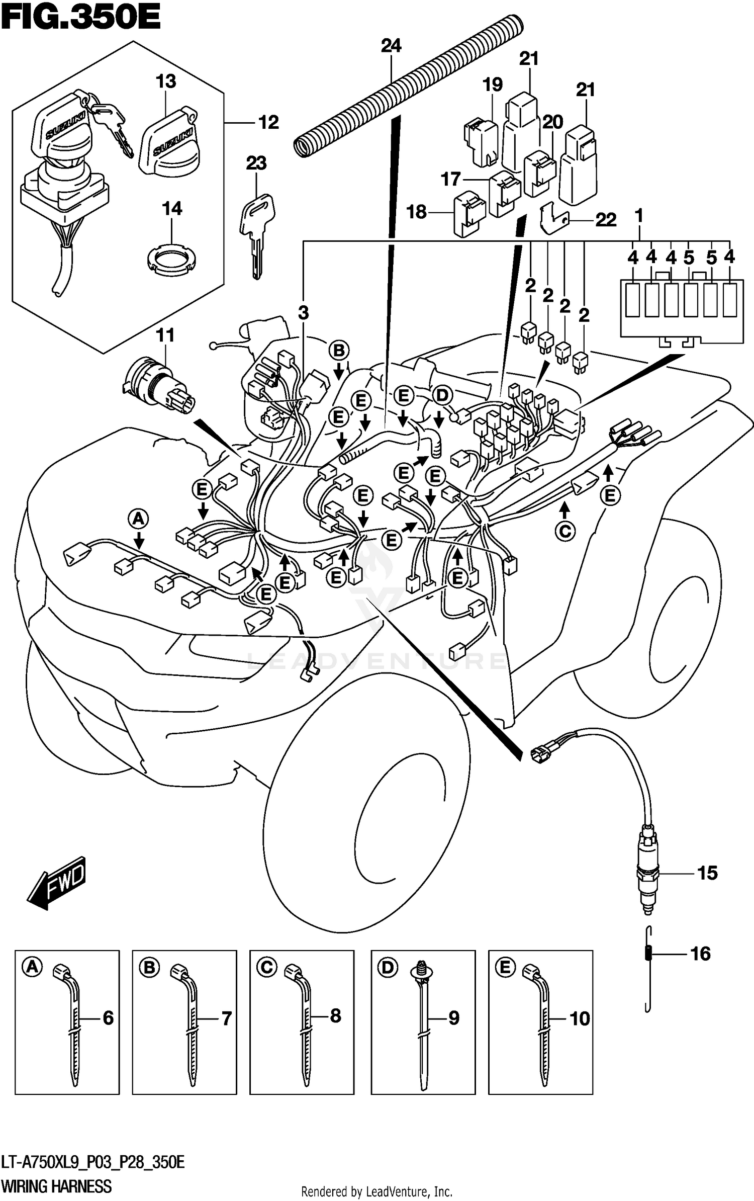 WIRING HARNESS (LT-A750XPL9 P28)
