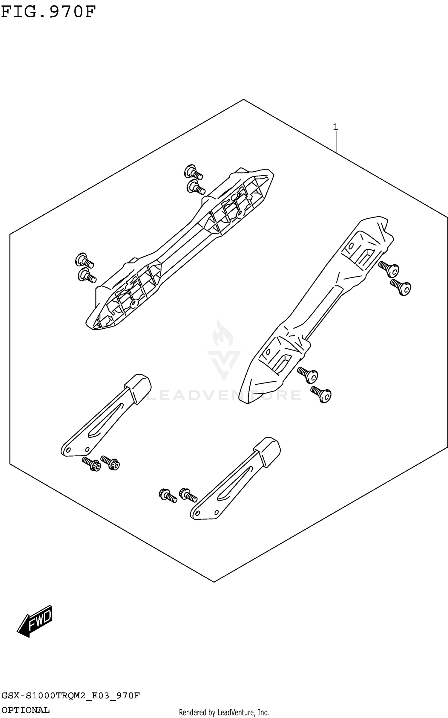 OPTIONAL (SIDE CASE BRACKET SET)