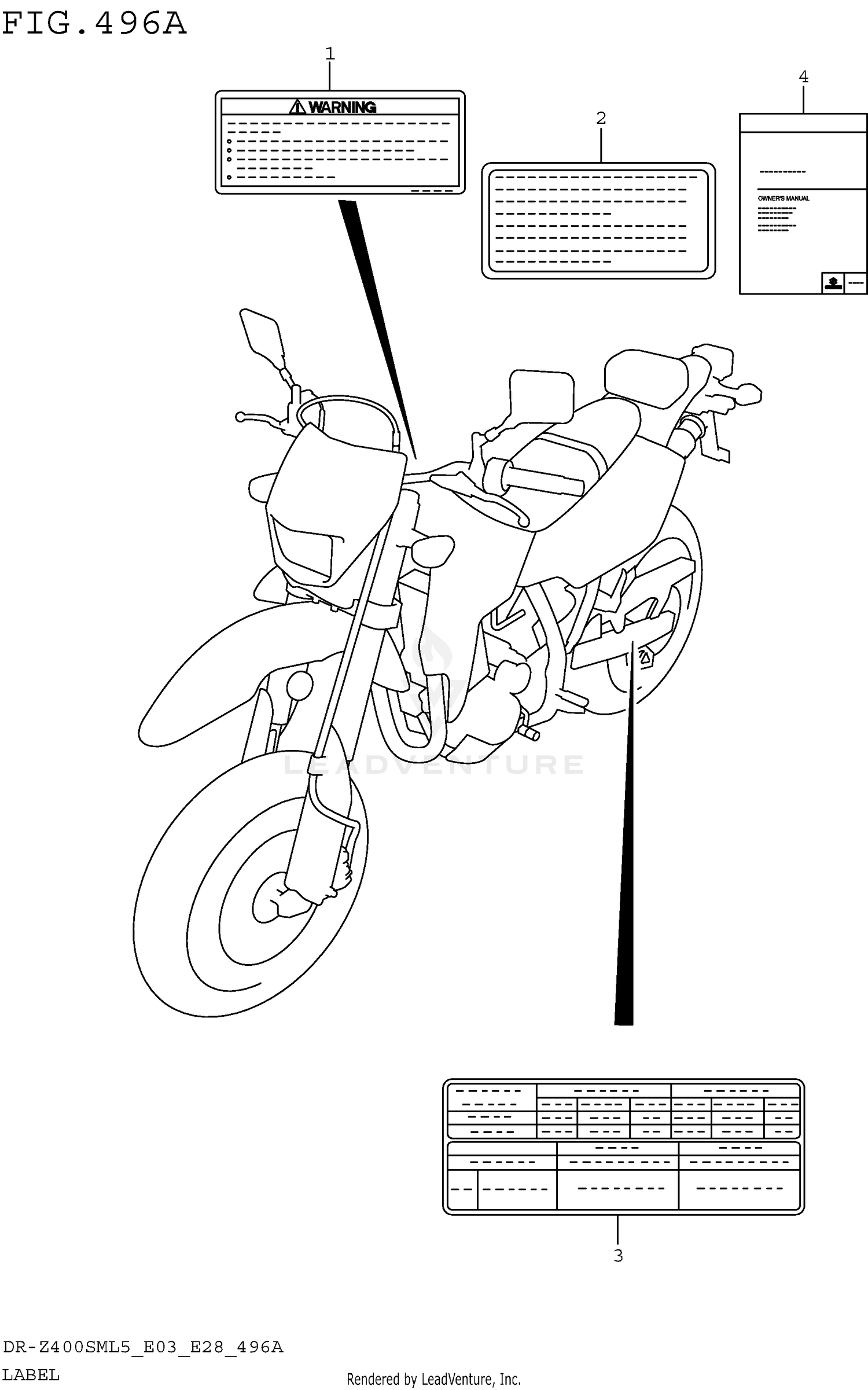 LABEL (DR-Z400SML5 E03)