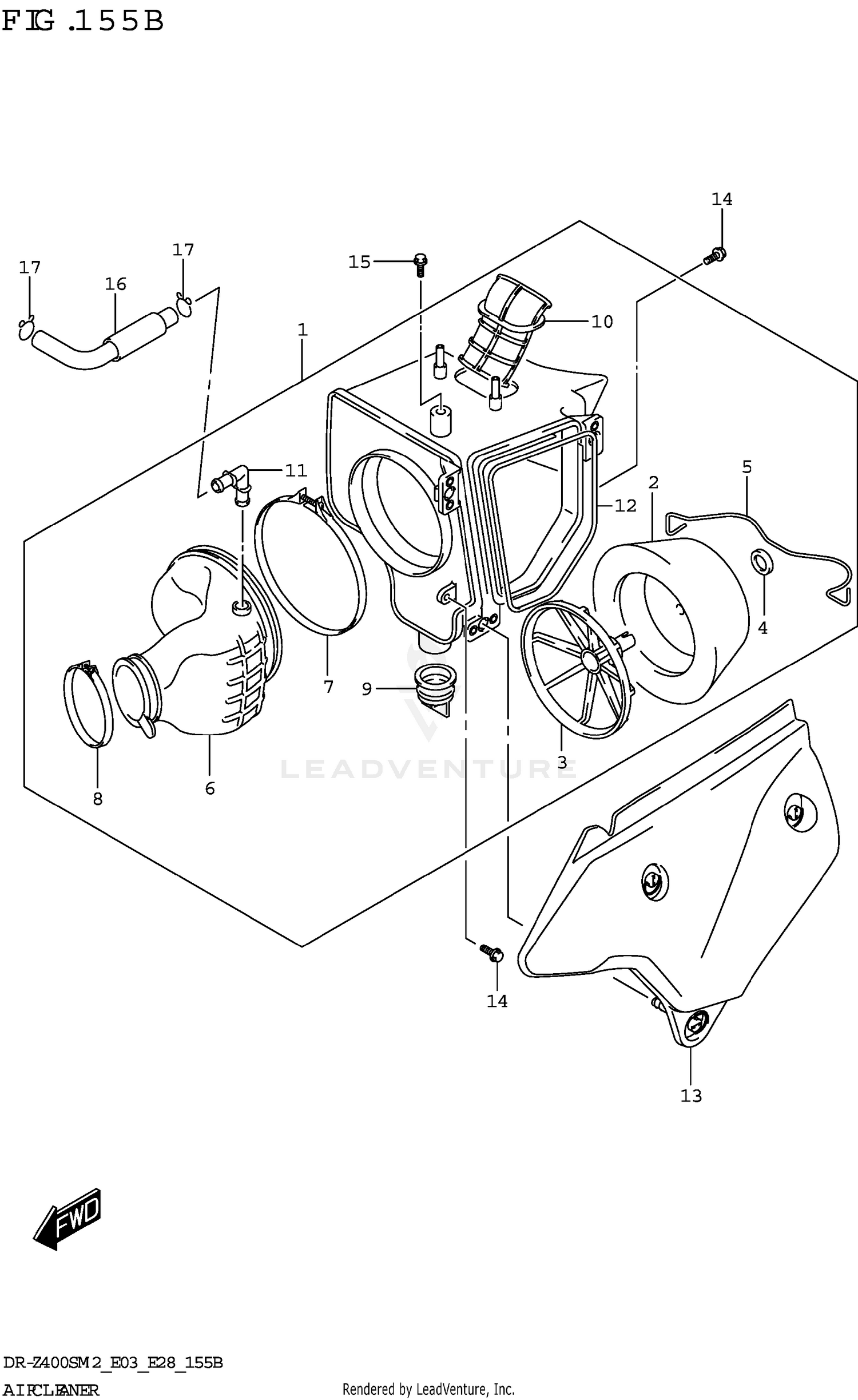 AIR CLEANER (DR-Z400S)