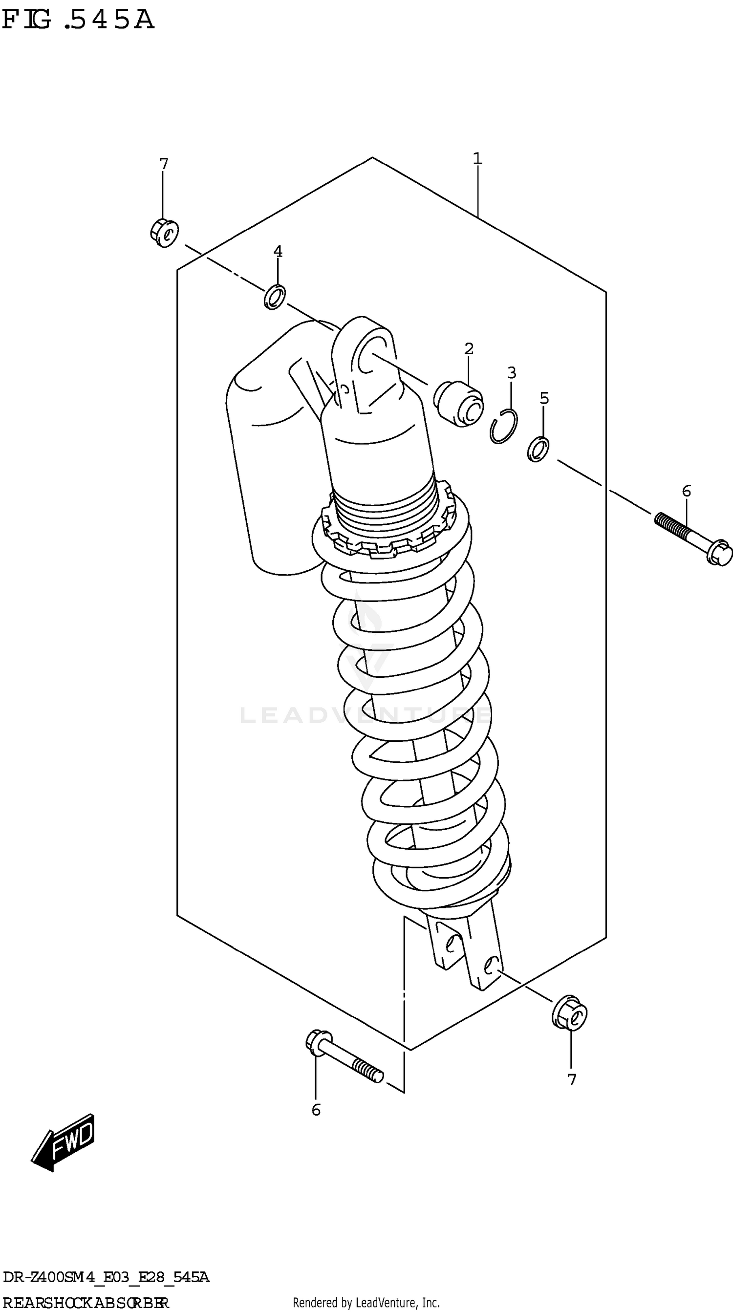 REAR SHOCK ABSORBER (DR-Z400S)