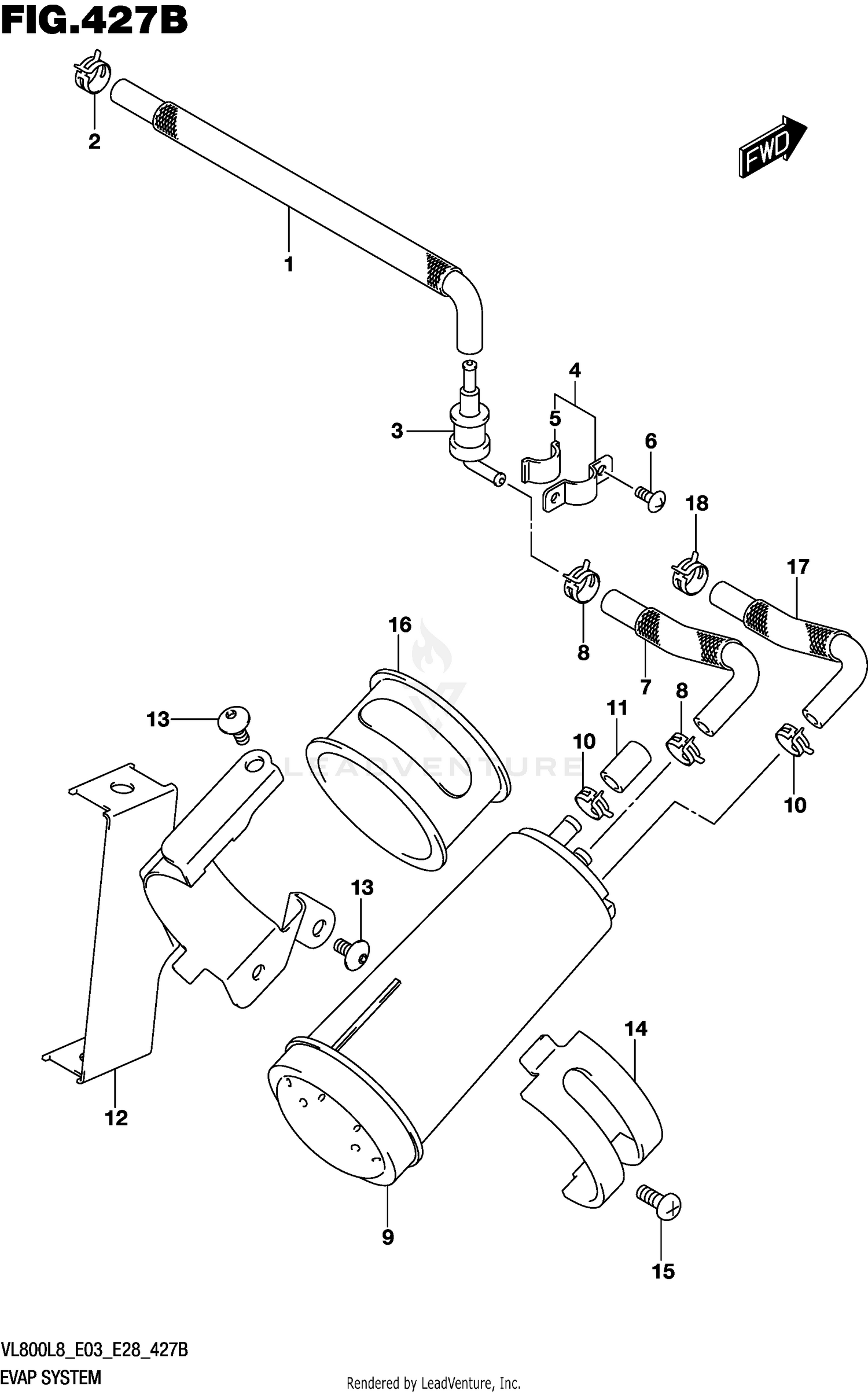 EVAP SYSTEM (VL800TL8 E33)