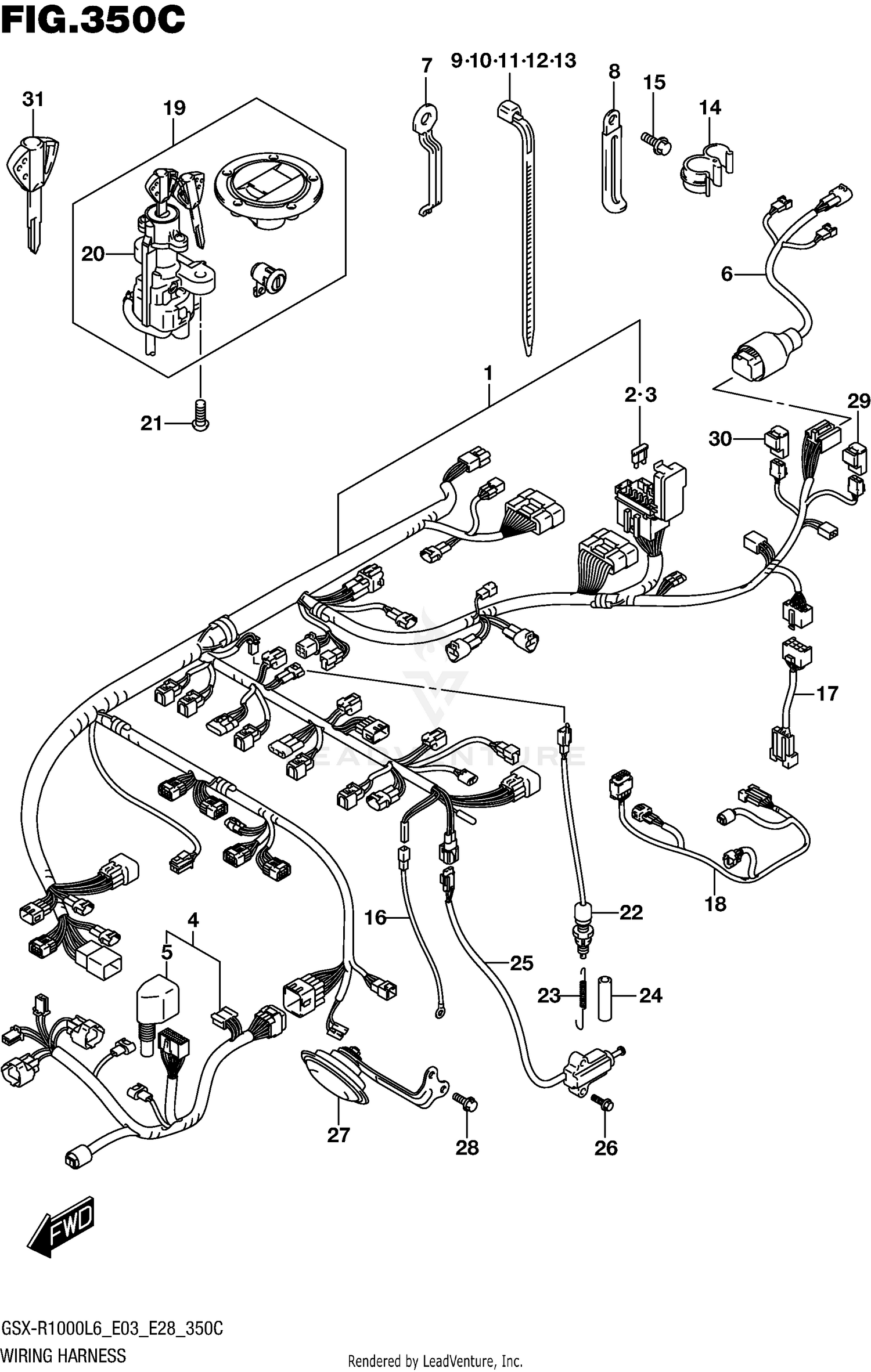 WIRING HARNESS (GSX-R1000L6 E33)