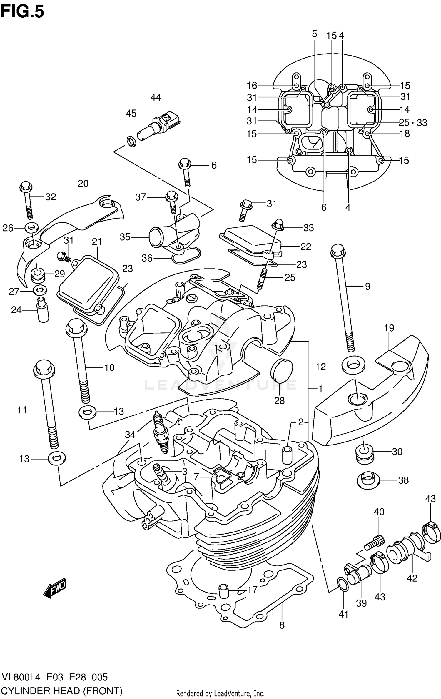 CYLINDER HEAD (FRONT) (VL800CL4 E03)
