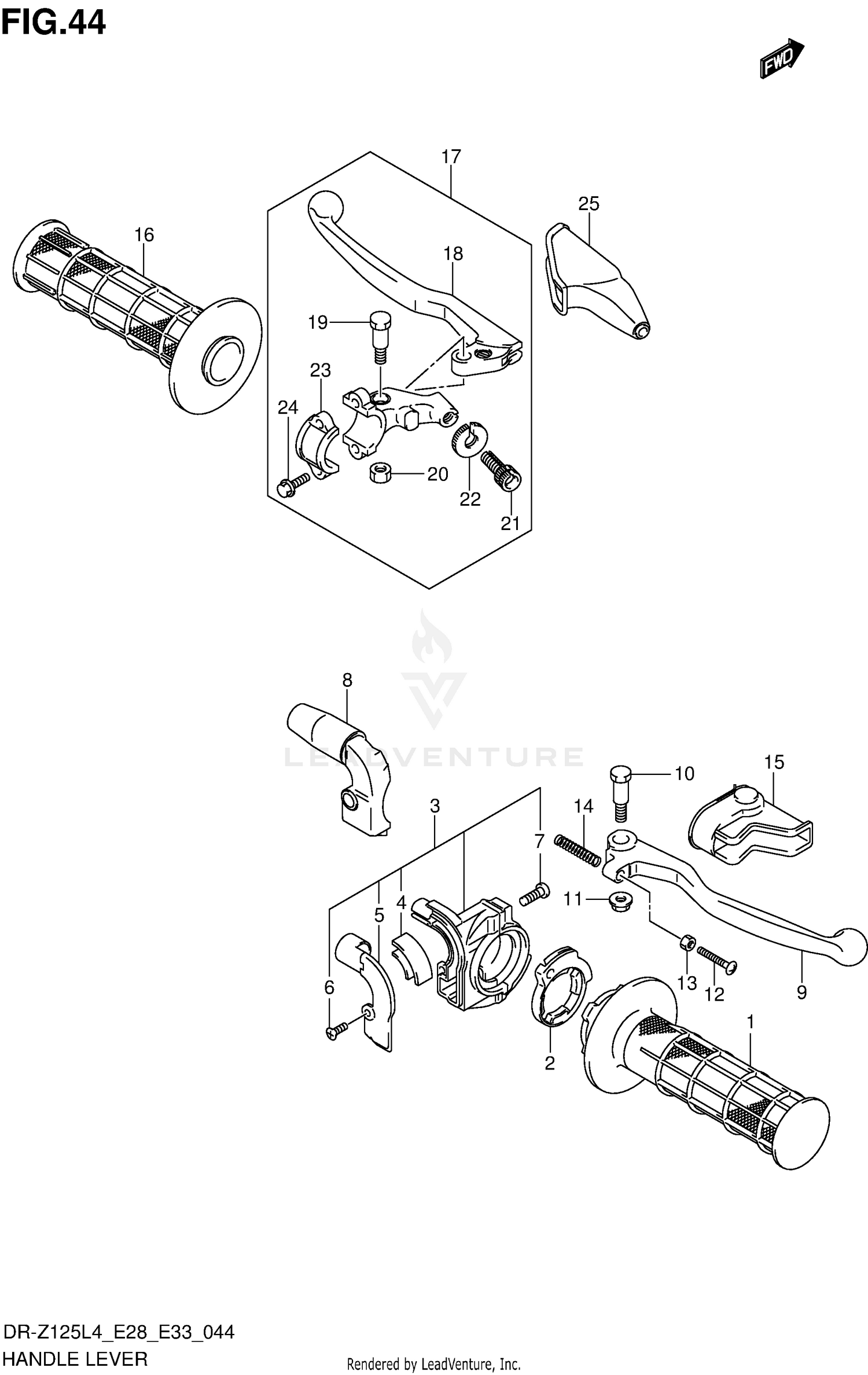 HANDLE LEVER (DR-Z125LL4 E33)