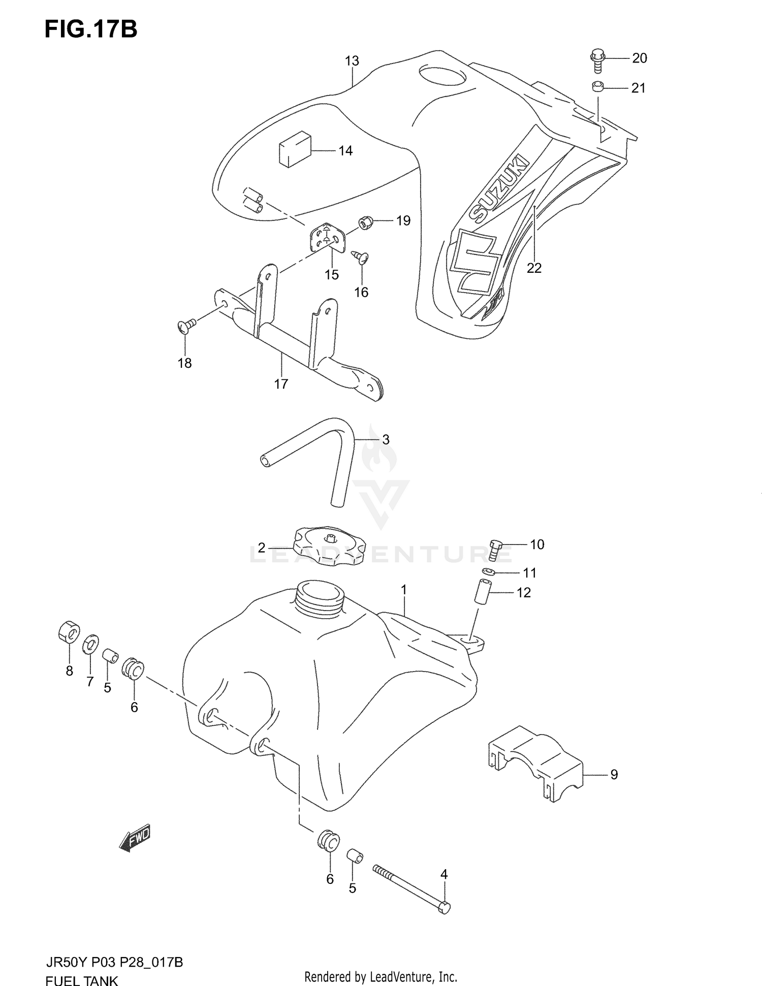 FUEL TANK (MODEL K4)