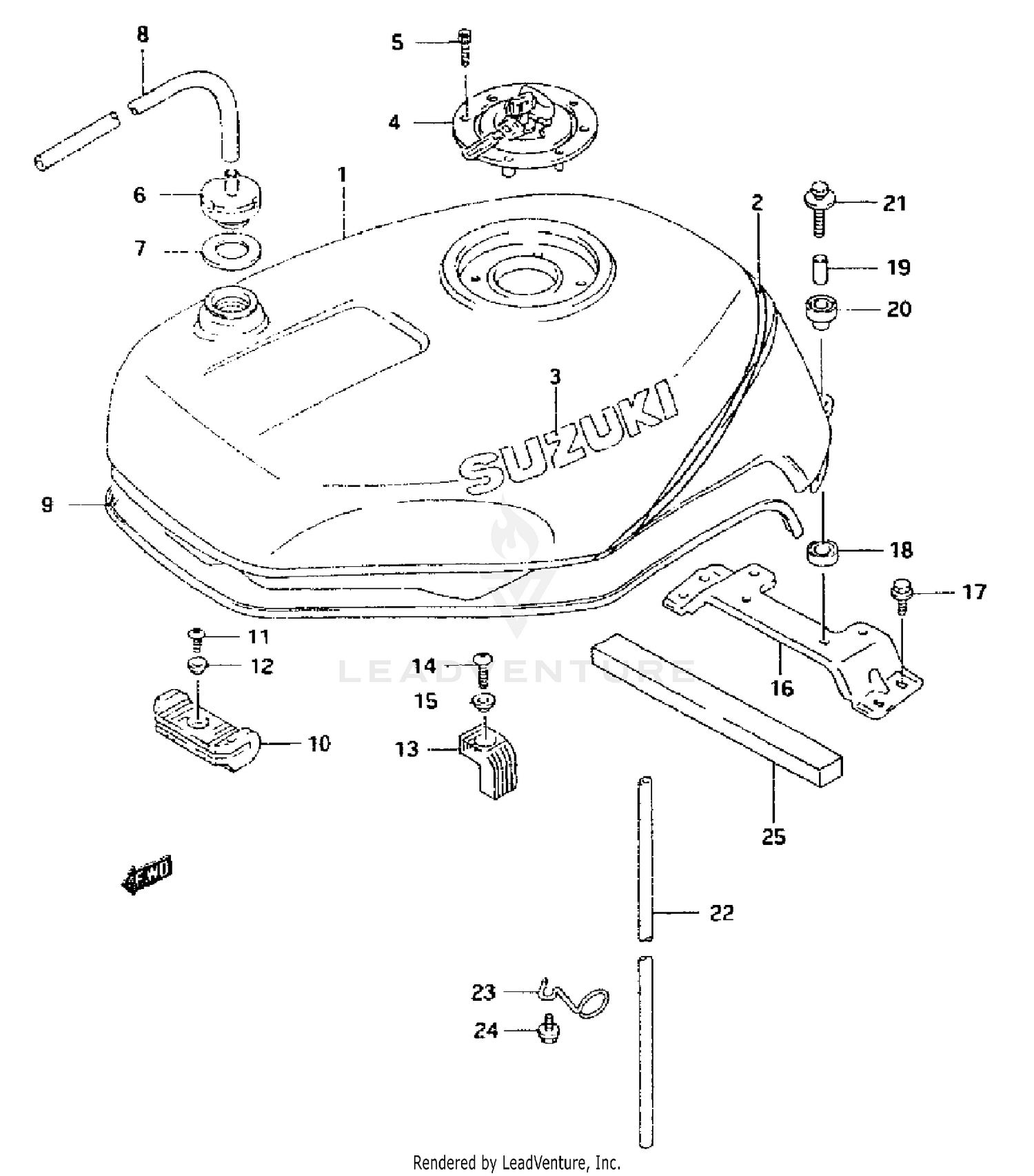 FUEL TANK (MODEL S)