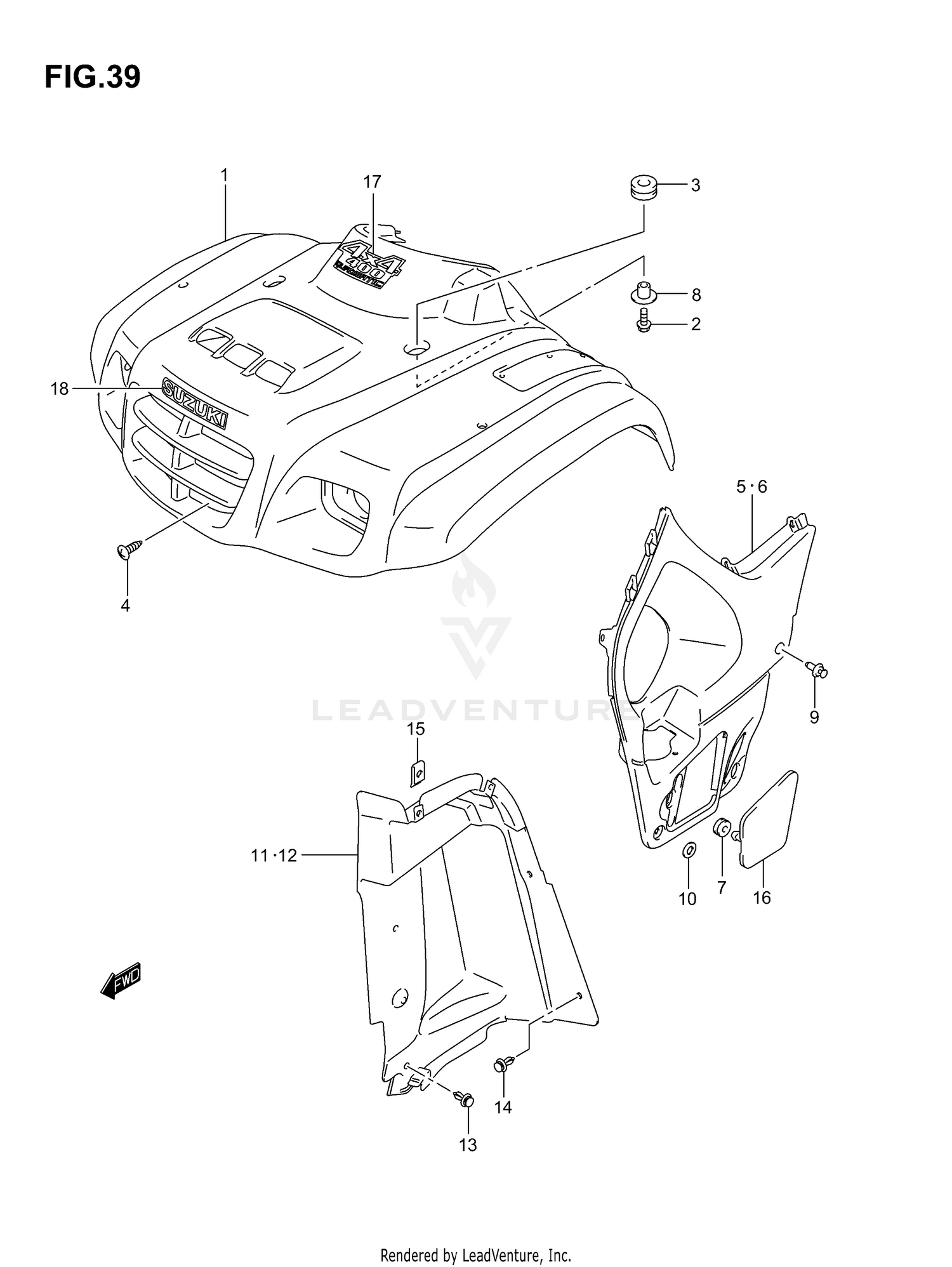 FRONT FENDER (MODEL K3)