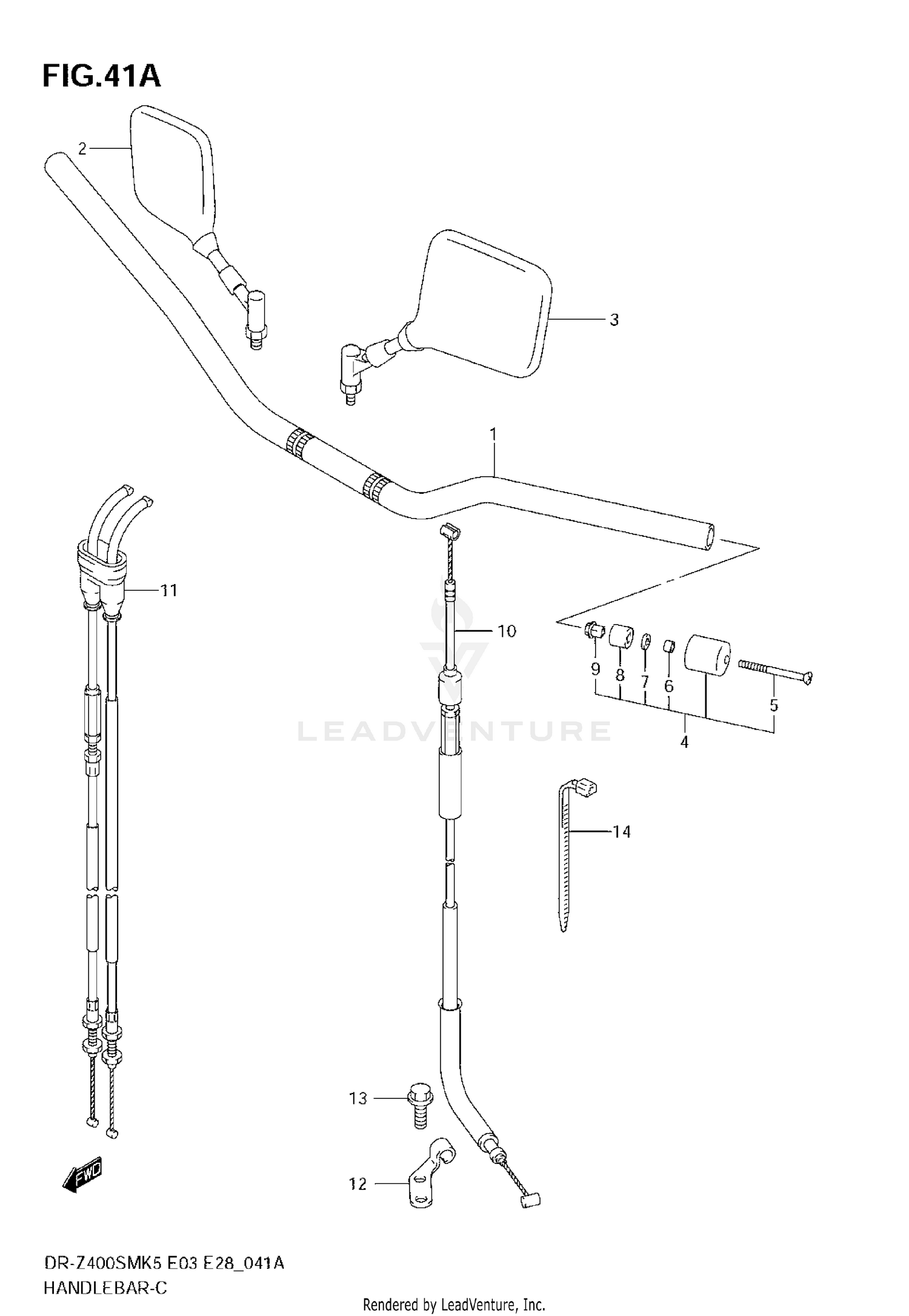 HANDLEBAR (MODEL K7/K8)