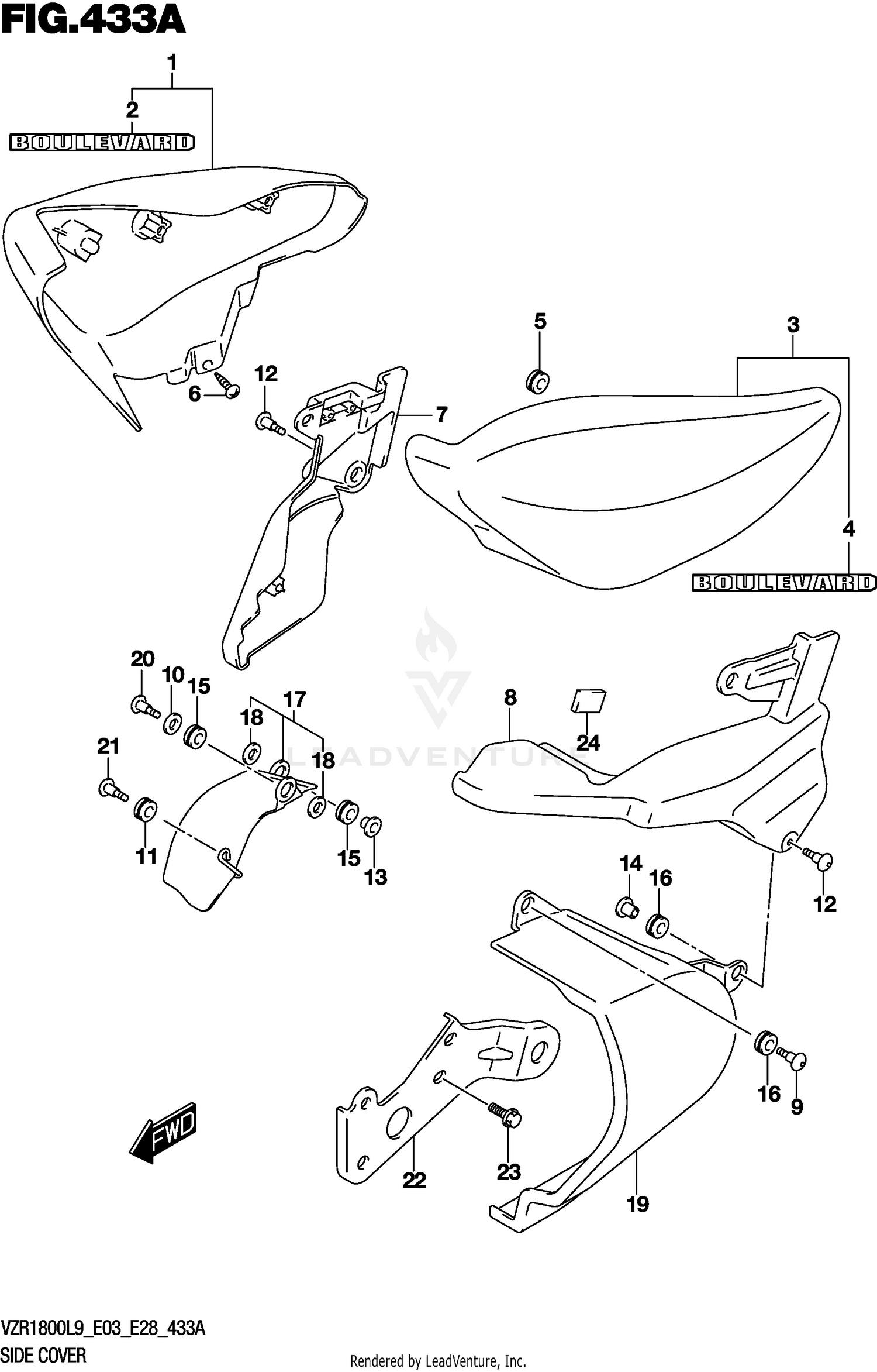 SIDE COVER (VZR1800L9 E28)