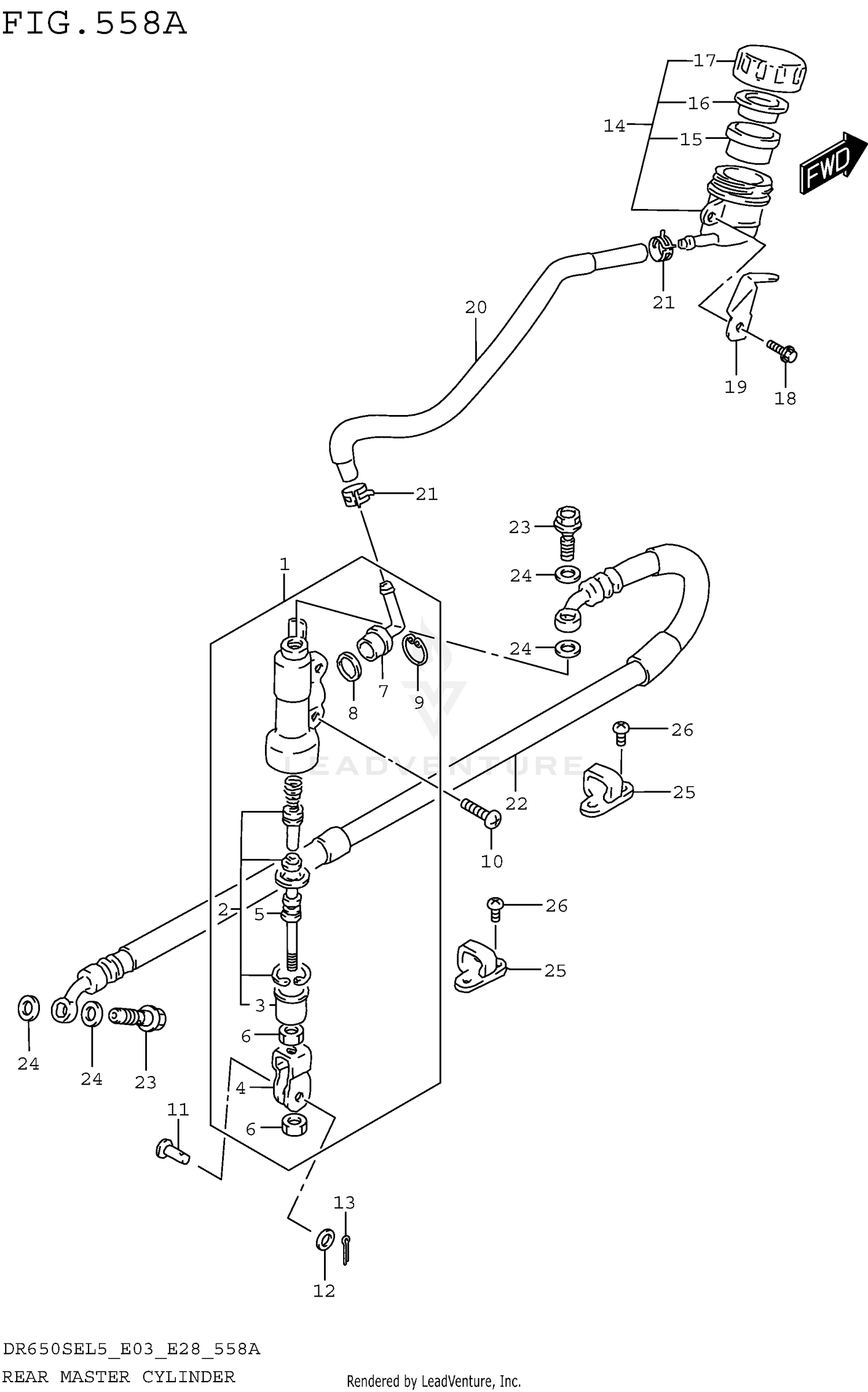 REAR MASTER CYLINDER