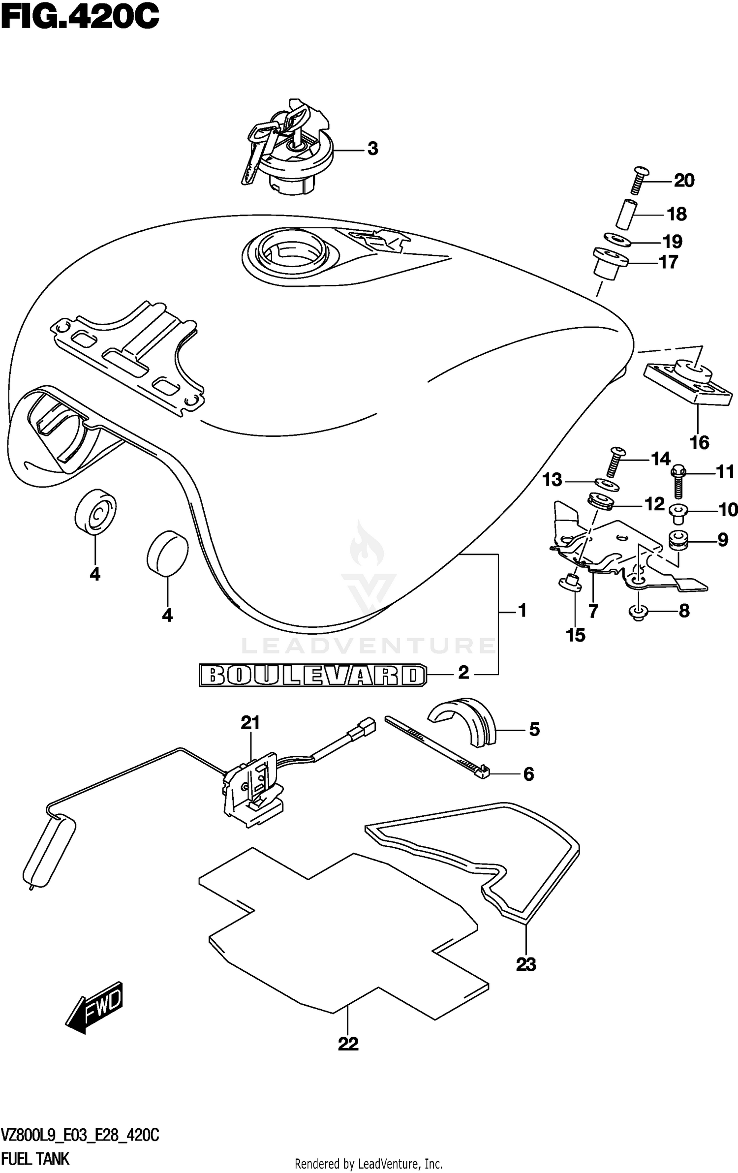 FUEL TANK (VZ800L9 E33)