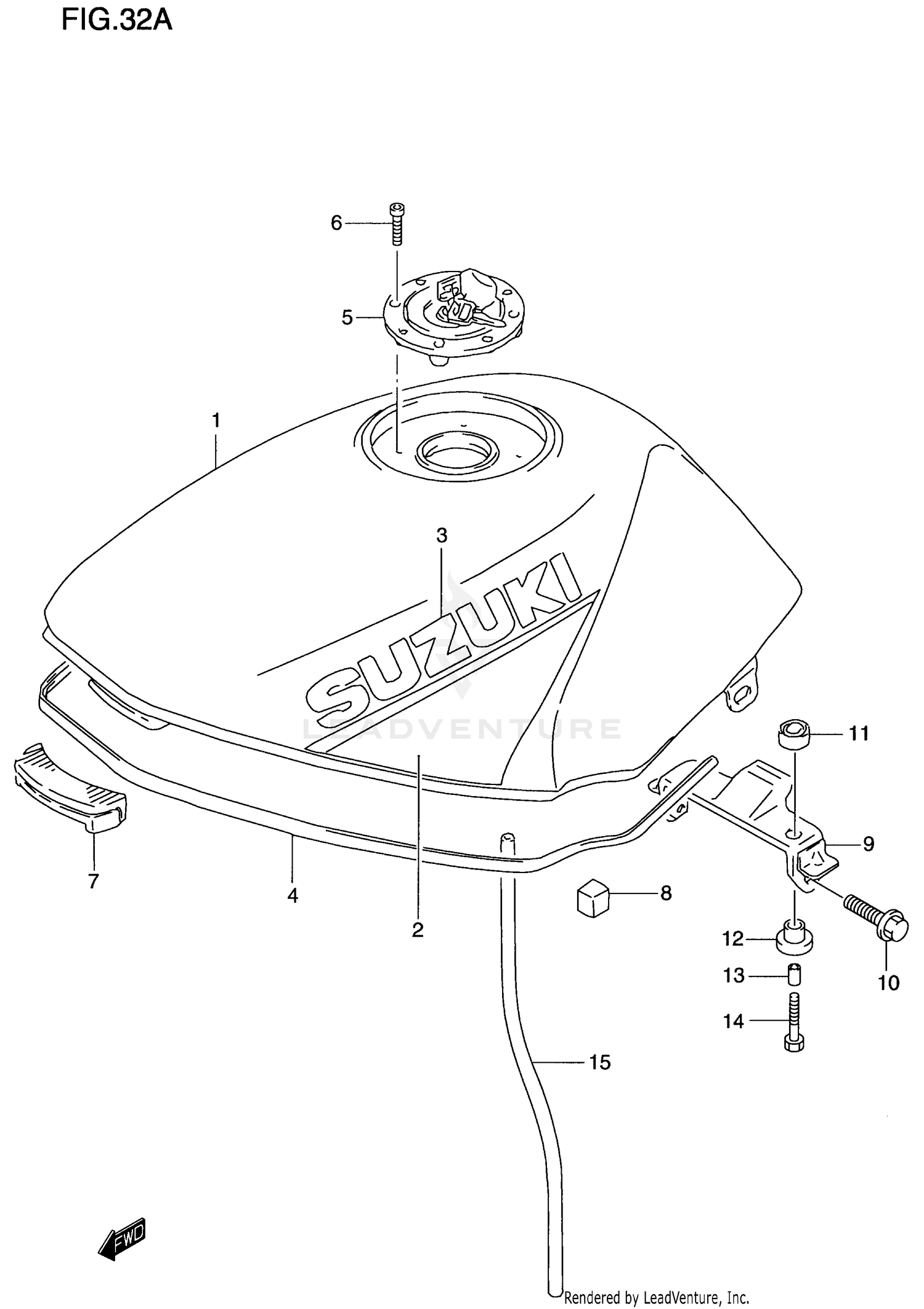 FUEL TANK(MODEL W/X)