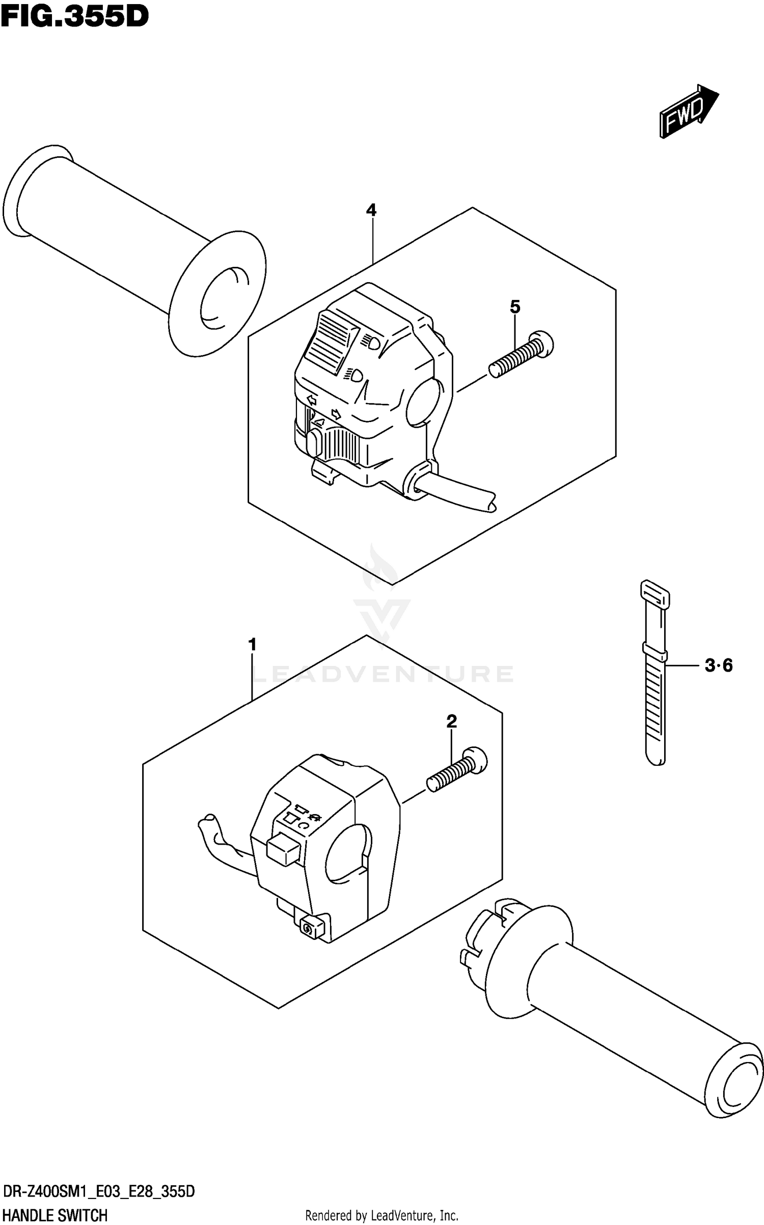HANDLE SWITCH (DR-Z400SM)