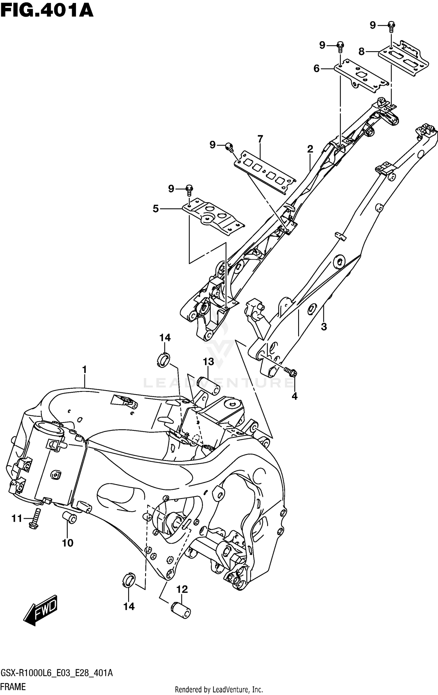 FRAME (GSX-R1000L6 E03)