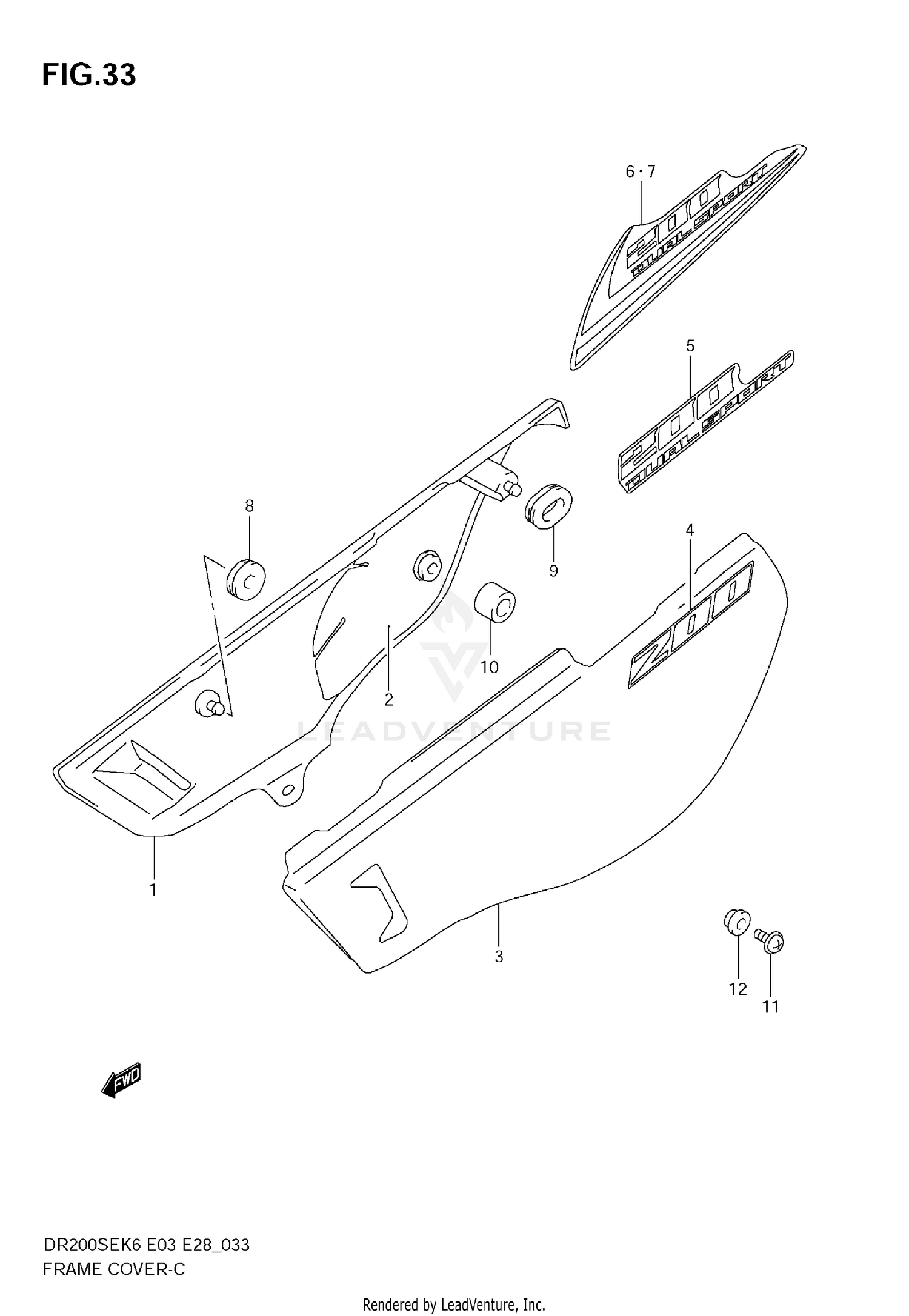 FRAME COVER (MODEL K6/K7/K8)