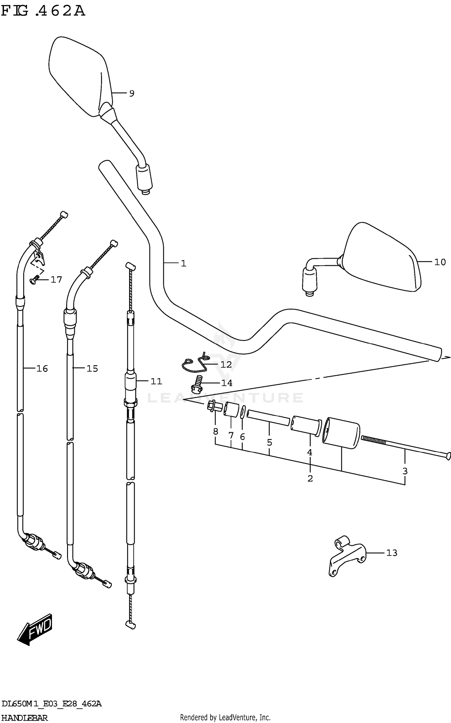HANDLEBAR (DL650A)