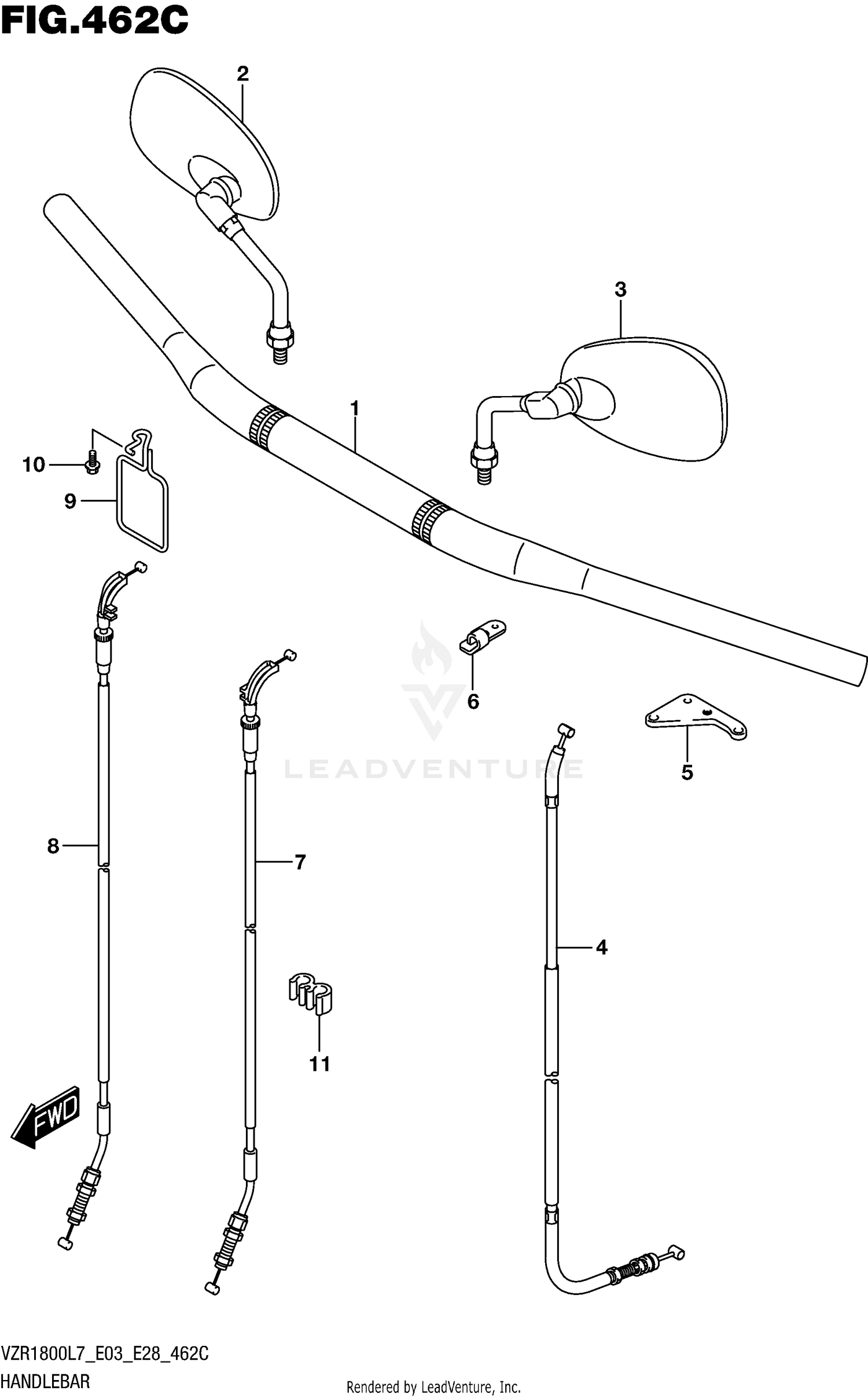 HANDLEBAR (VZR1800BZL7 E28)