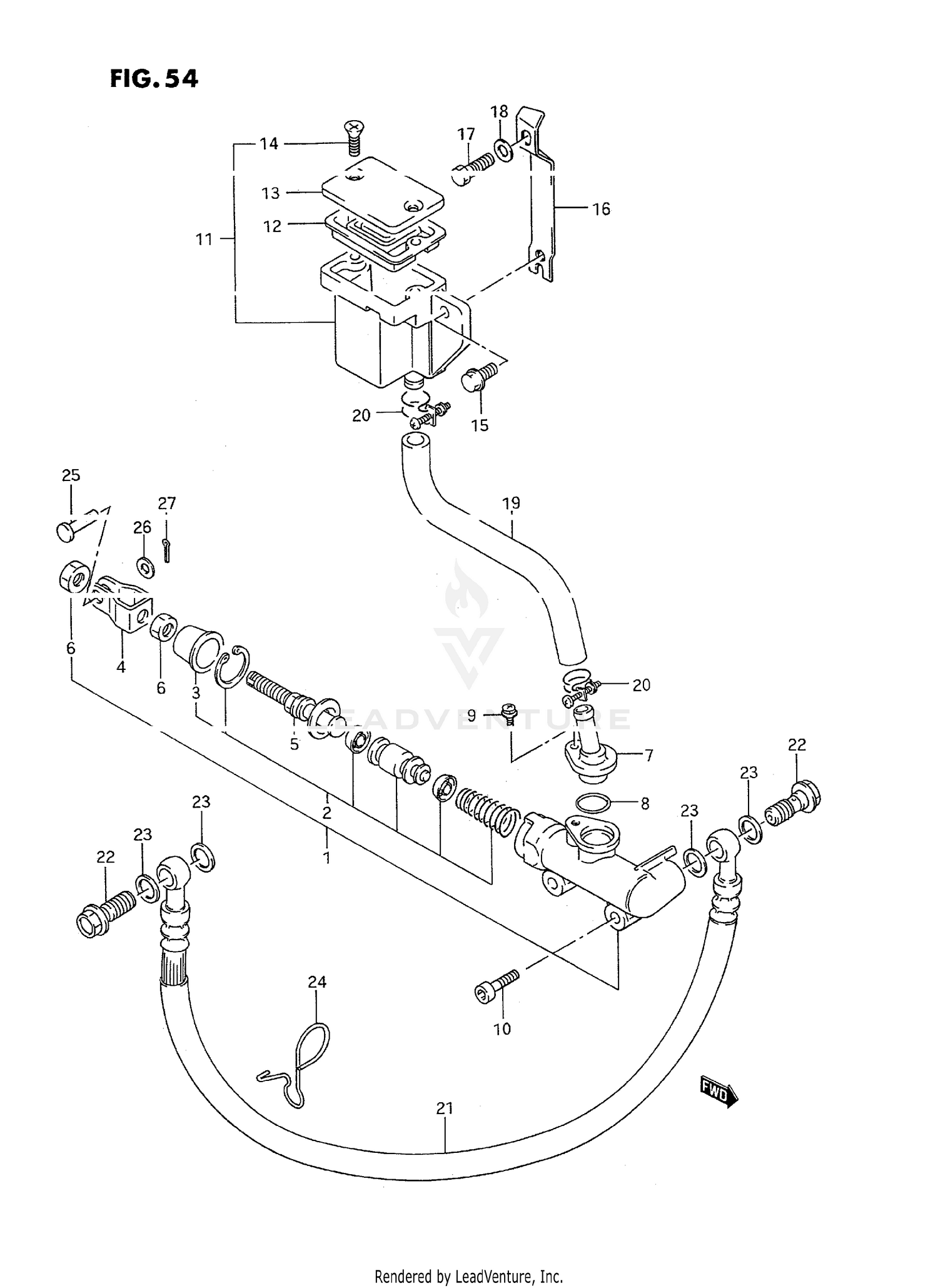 REAR MASTER CYLINDER
