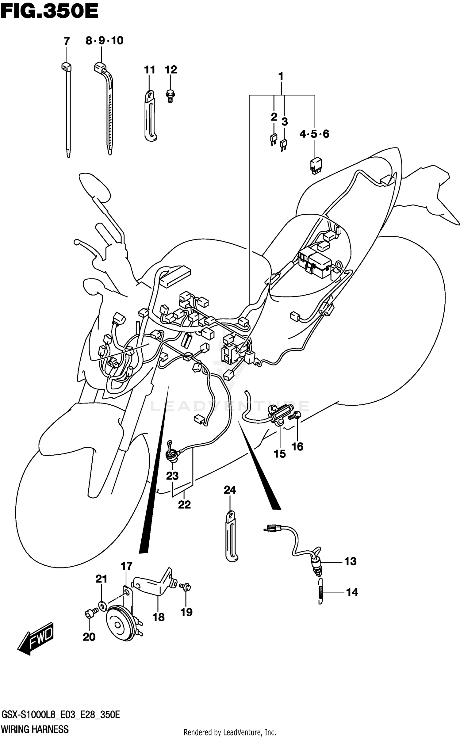 WIRING HARNESS (GSX-S1000L8 E33)