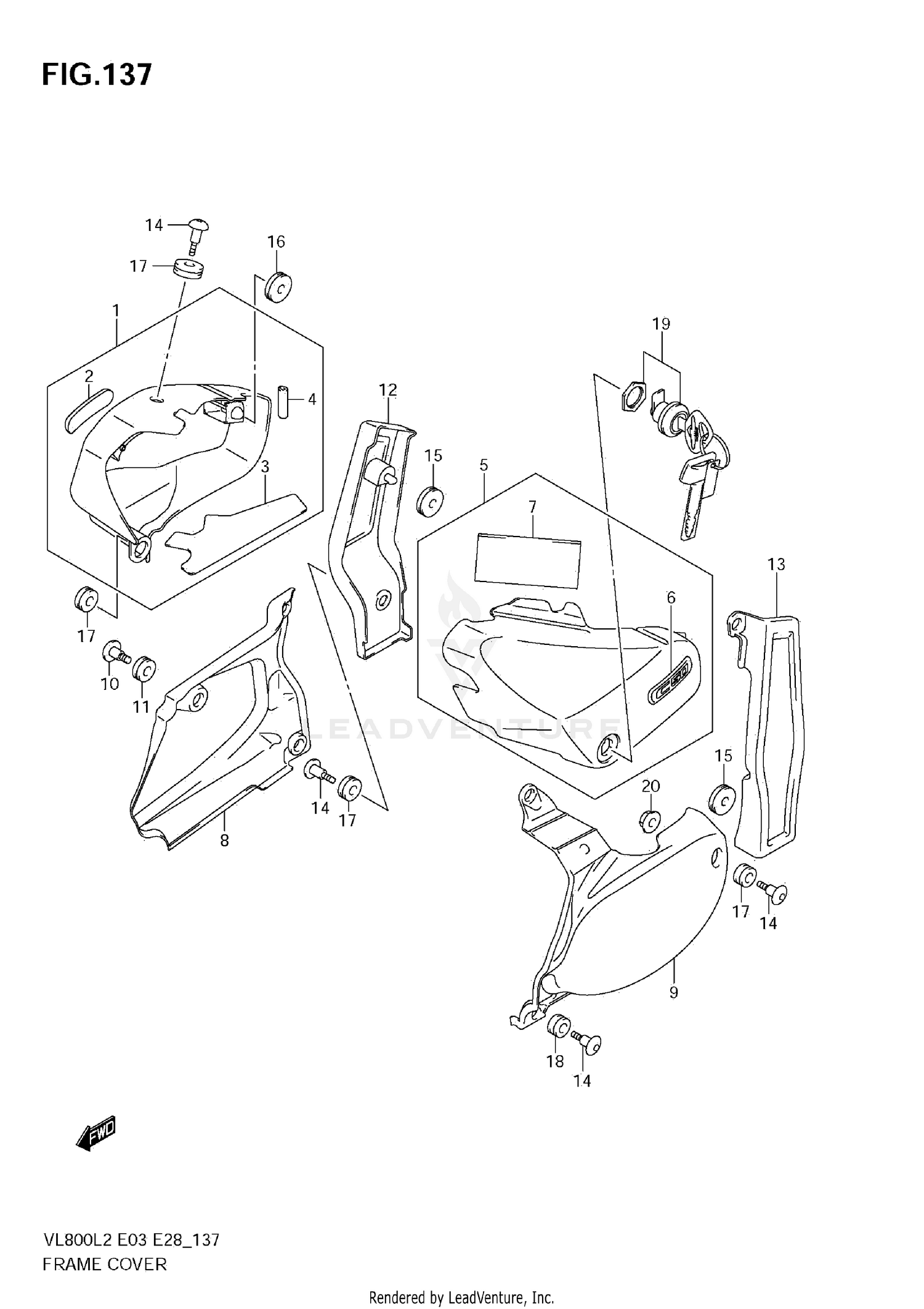 FRAME COVER (VL800C  E33)