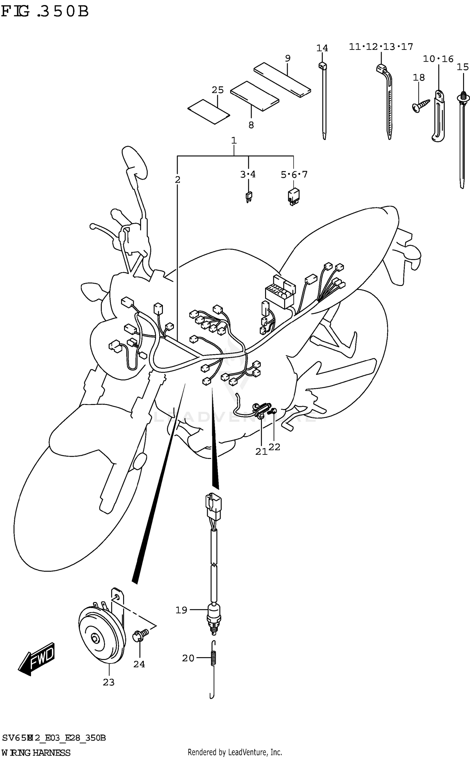 WIRING HARNESS (SV650:E33)