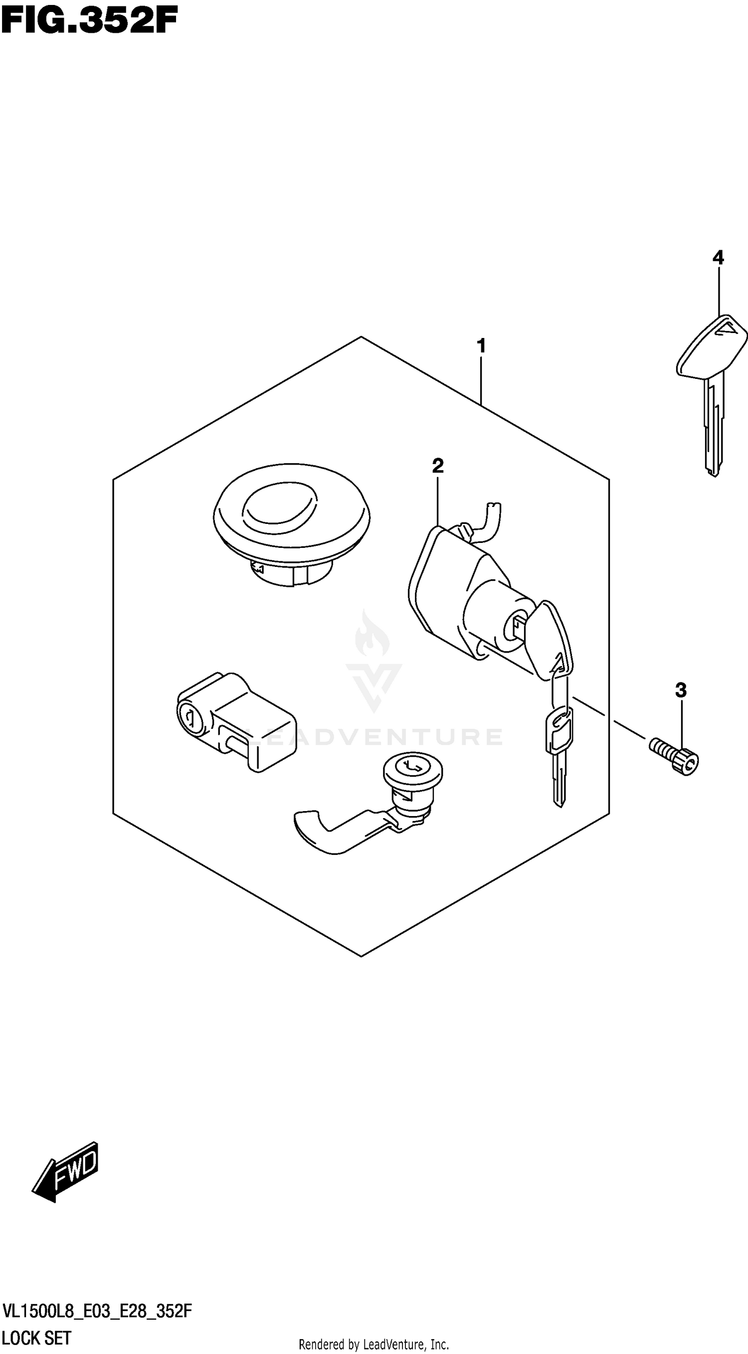 LOCK SET (VL1500TL8 E28)