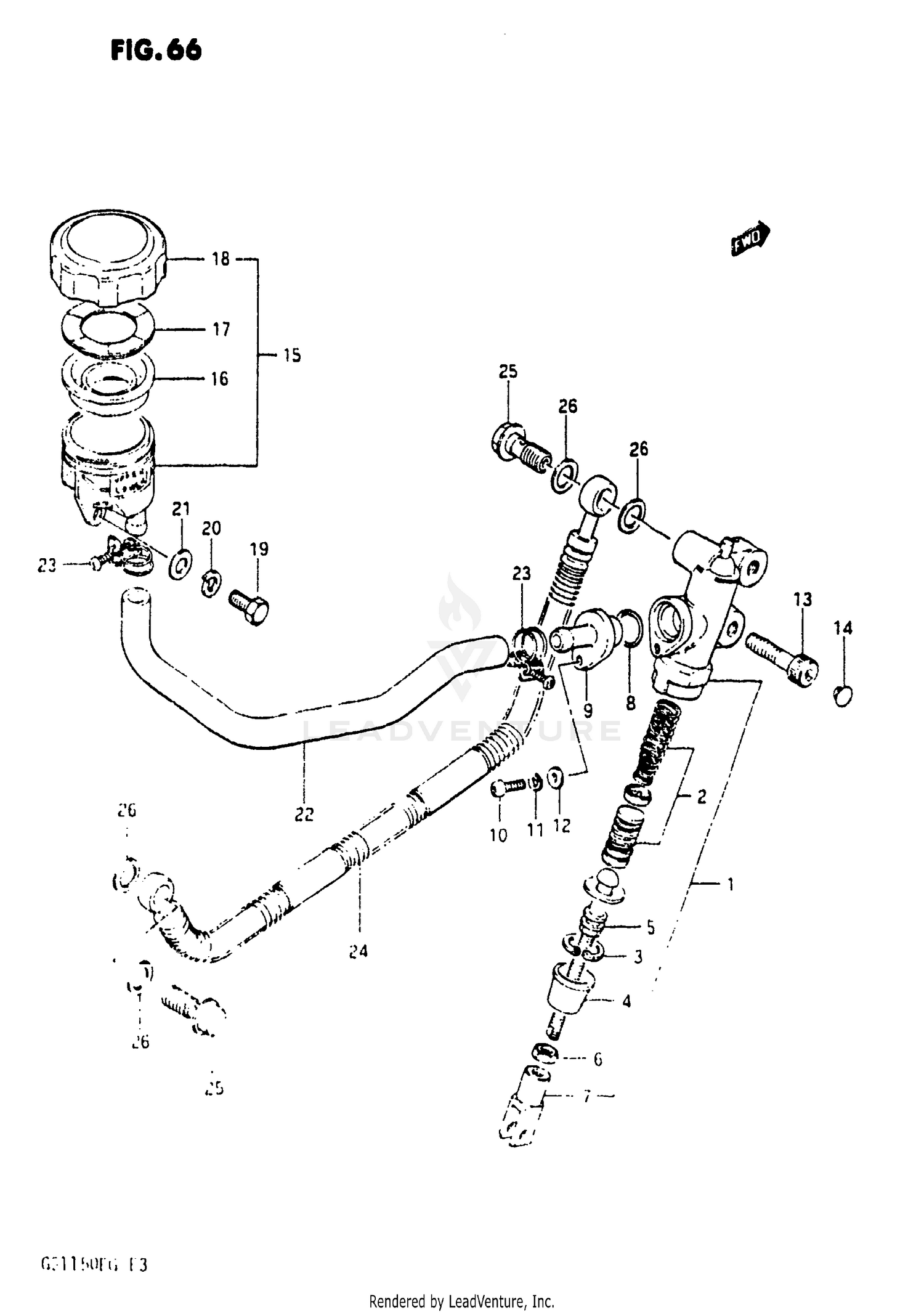 REAR MASTER CYLINDER