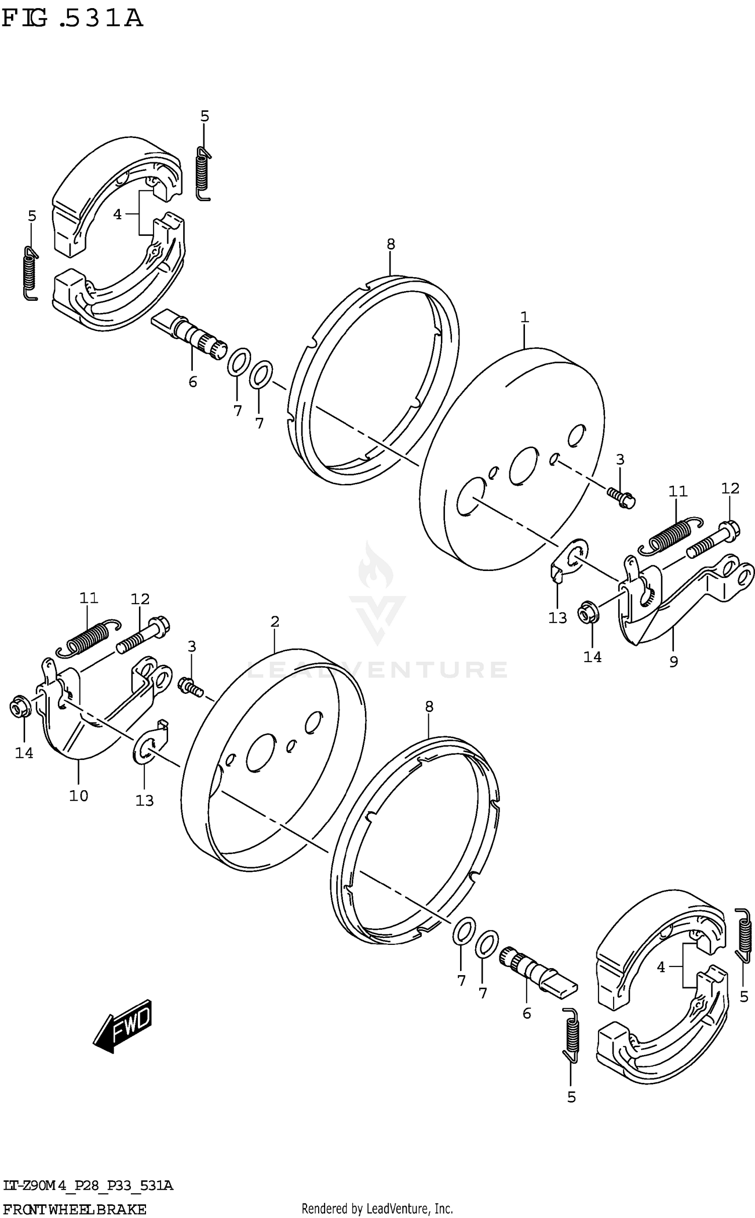 FRONT WHEEL BRAKE