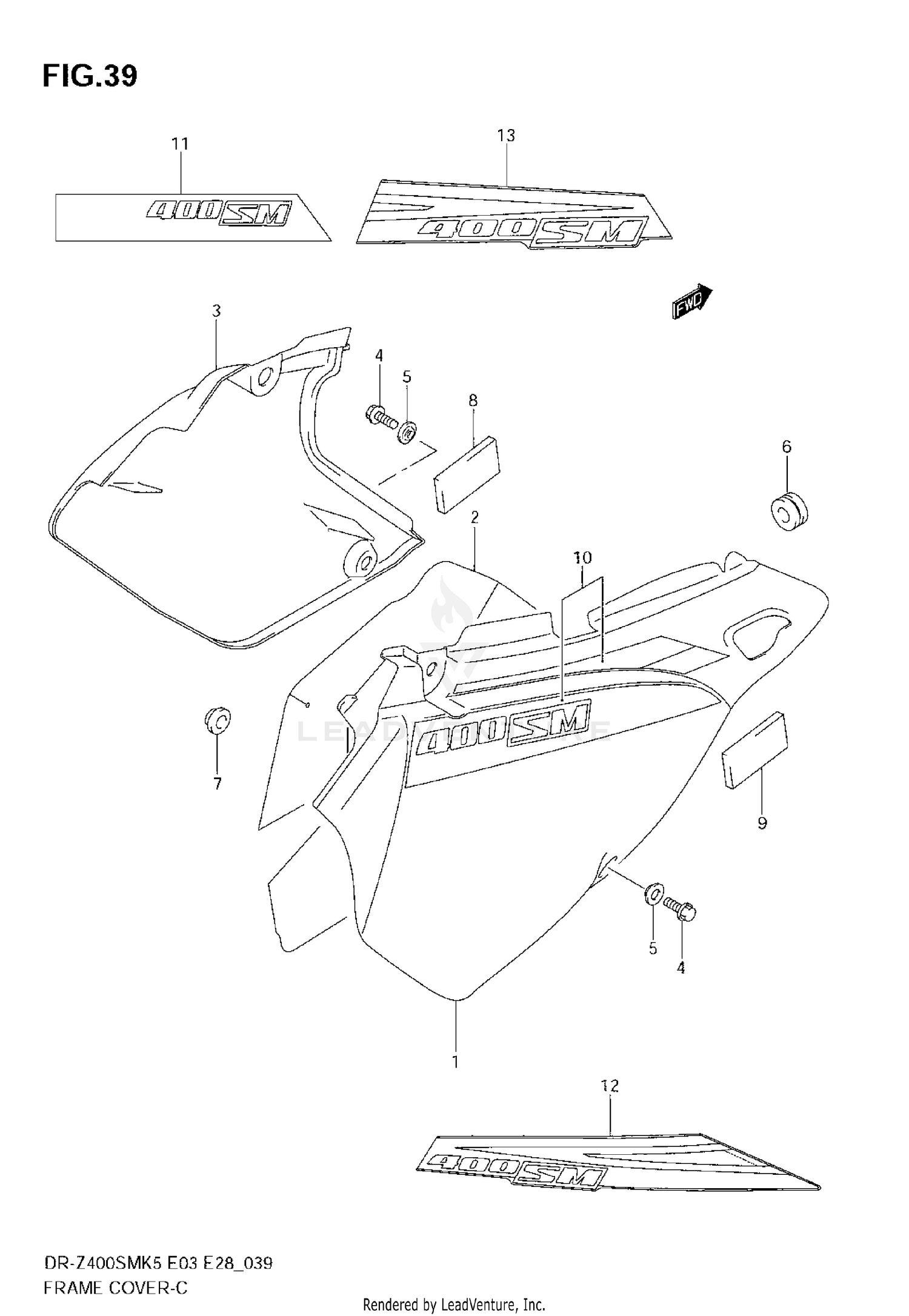 FRAME COVER (MODEL K5/K6)