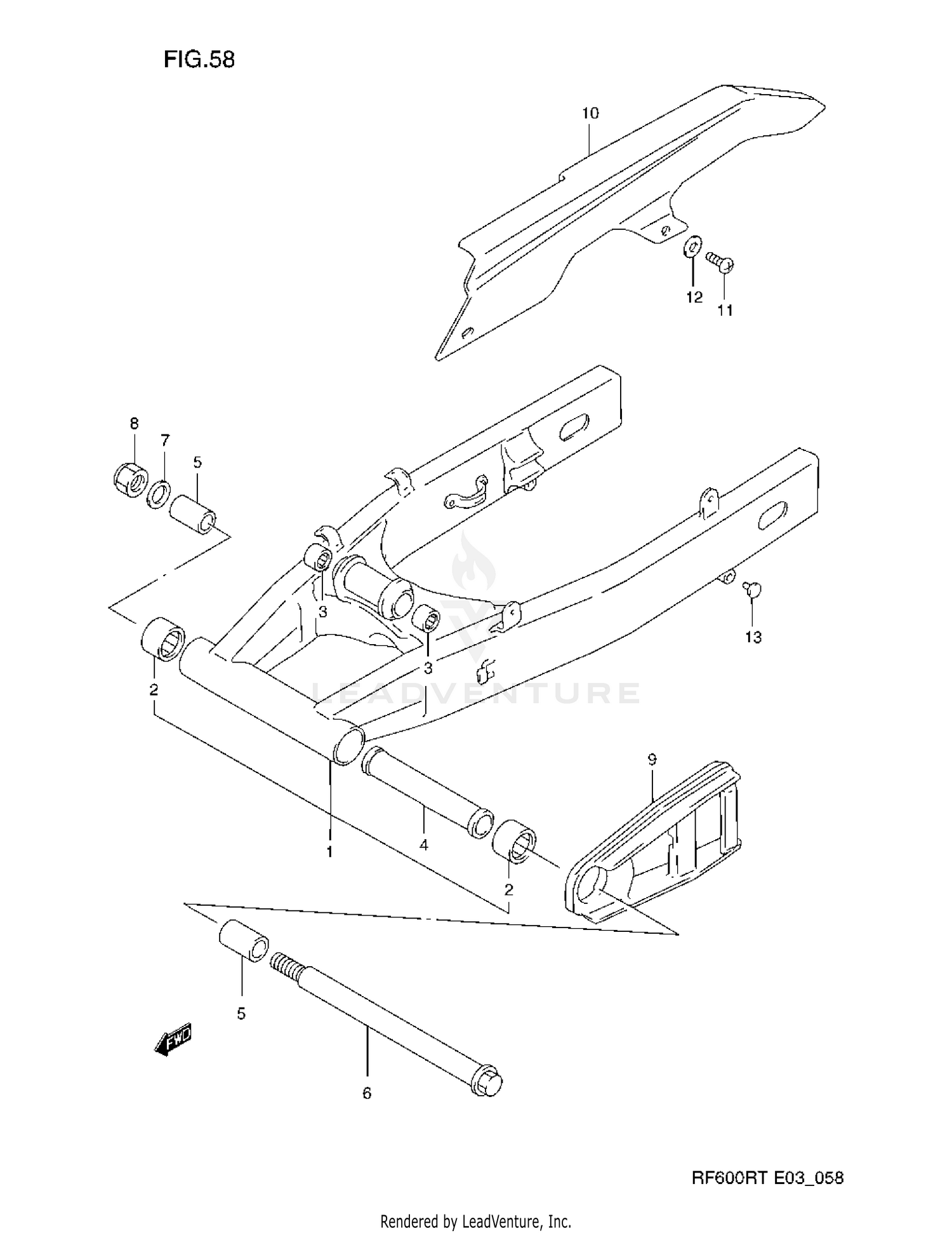 REAR SWINGING ARM (MODEL R/S)