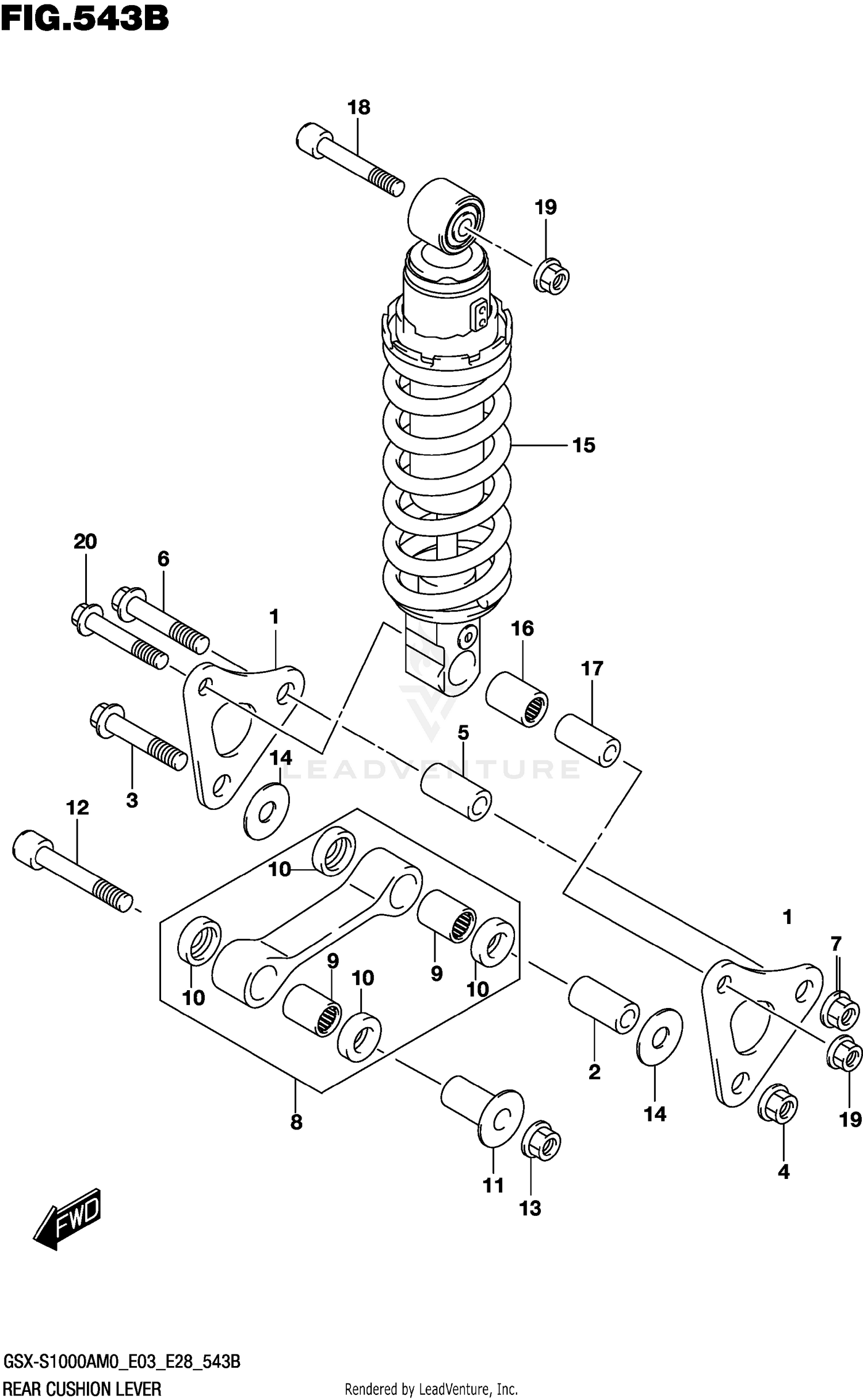 REAR CUSHION LEVER