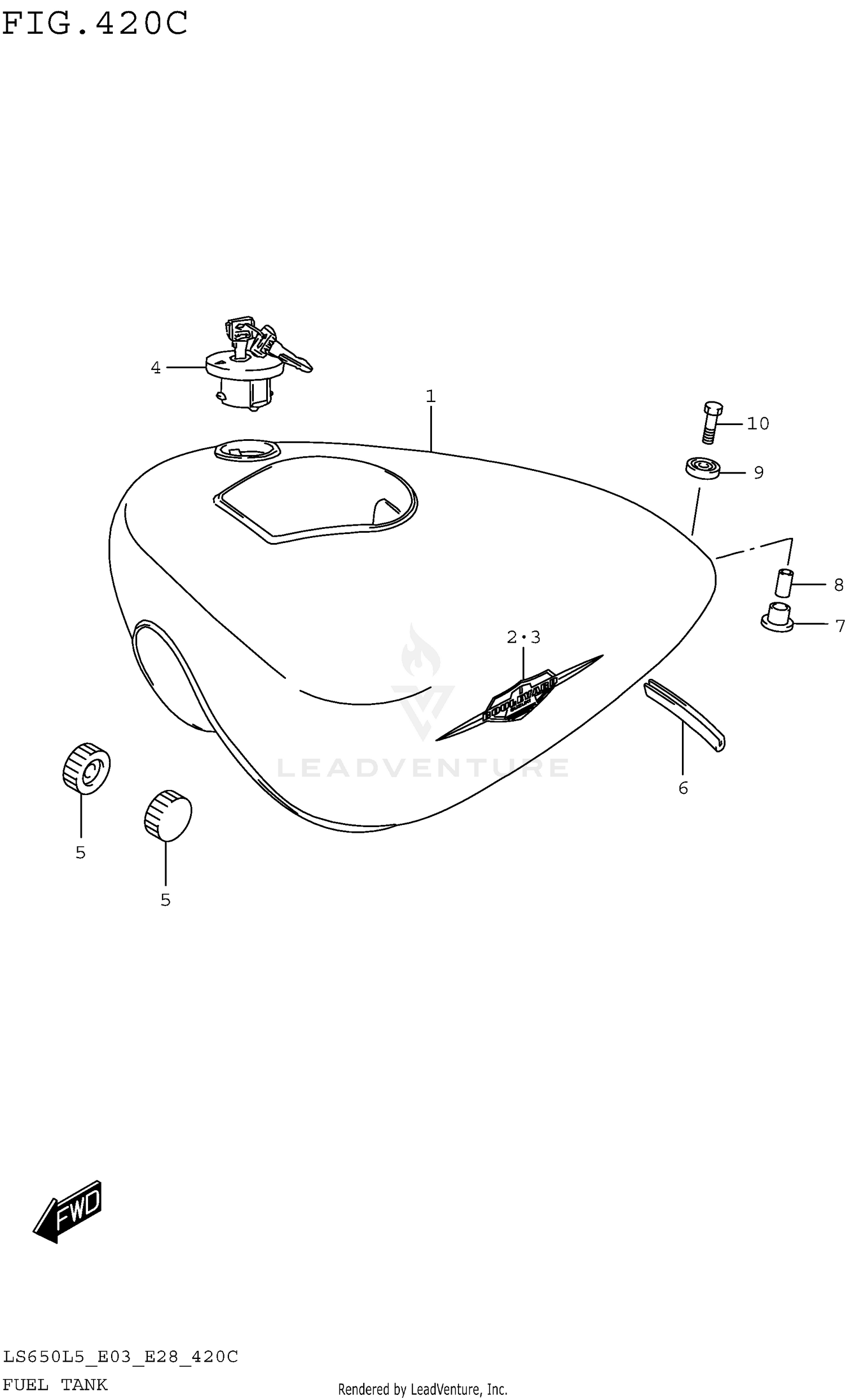 FUEL TANK (LS650L5 E33)