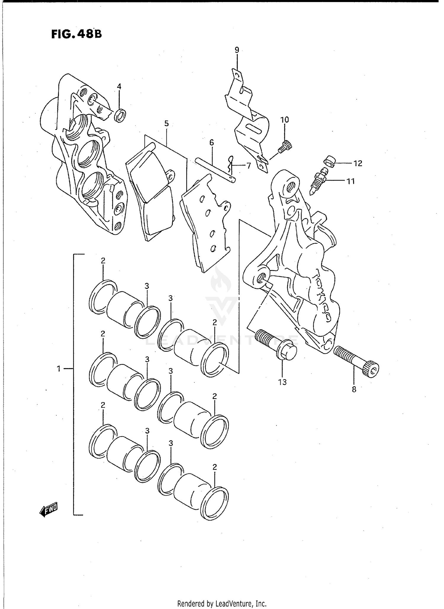 FRONT CALIPERS (MODEL S)