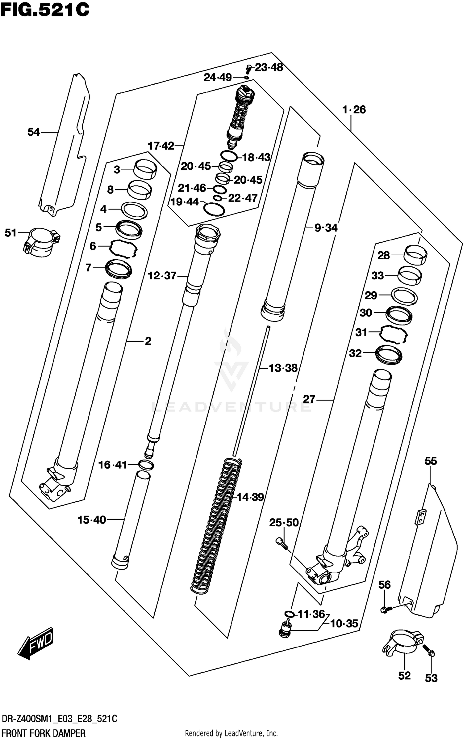 FRONT FORK DAMPER (DR-Z400SM)