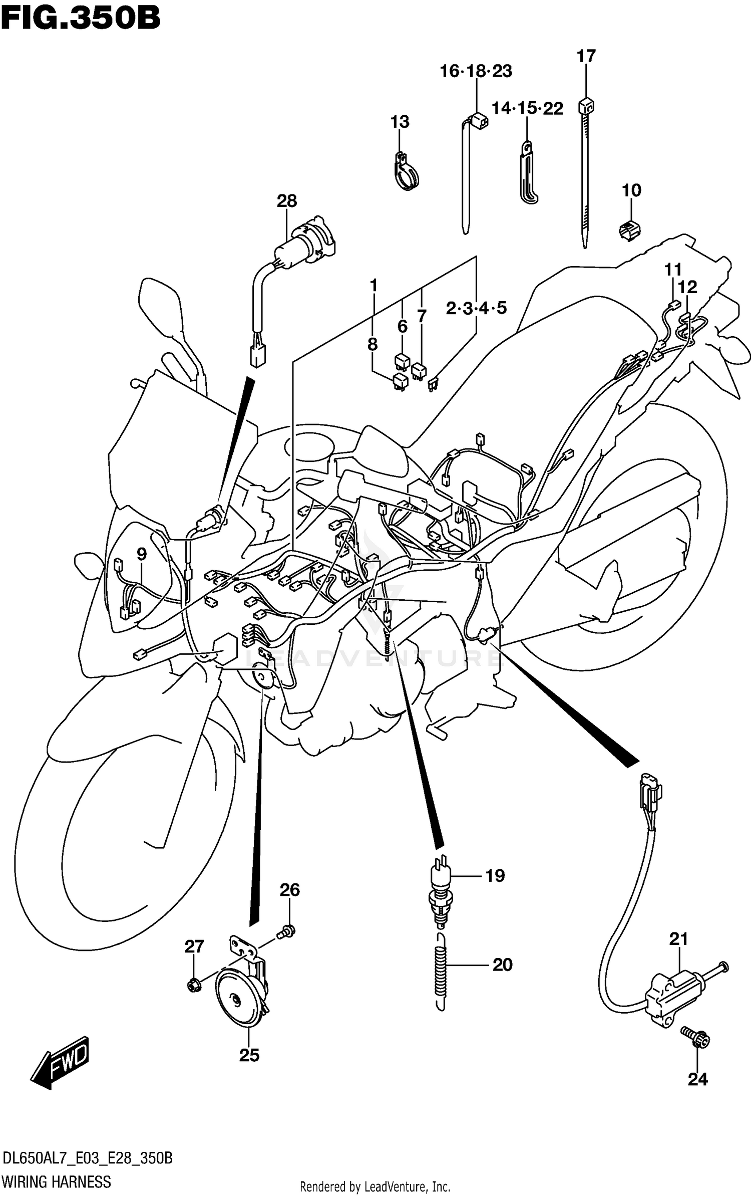 WIRING HARNESS (DL650AL7 E28)