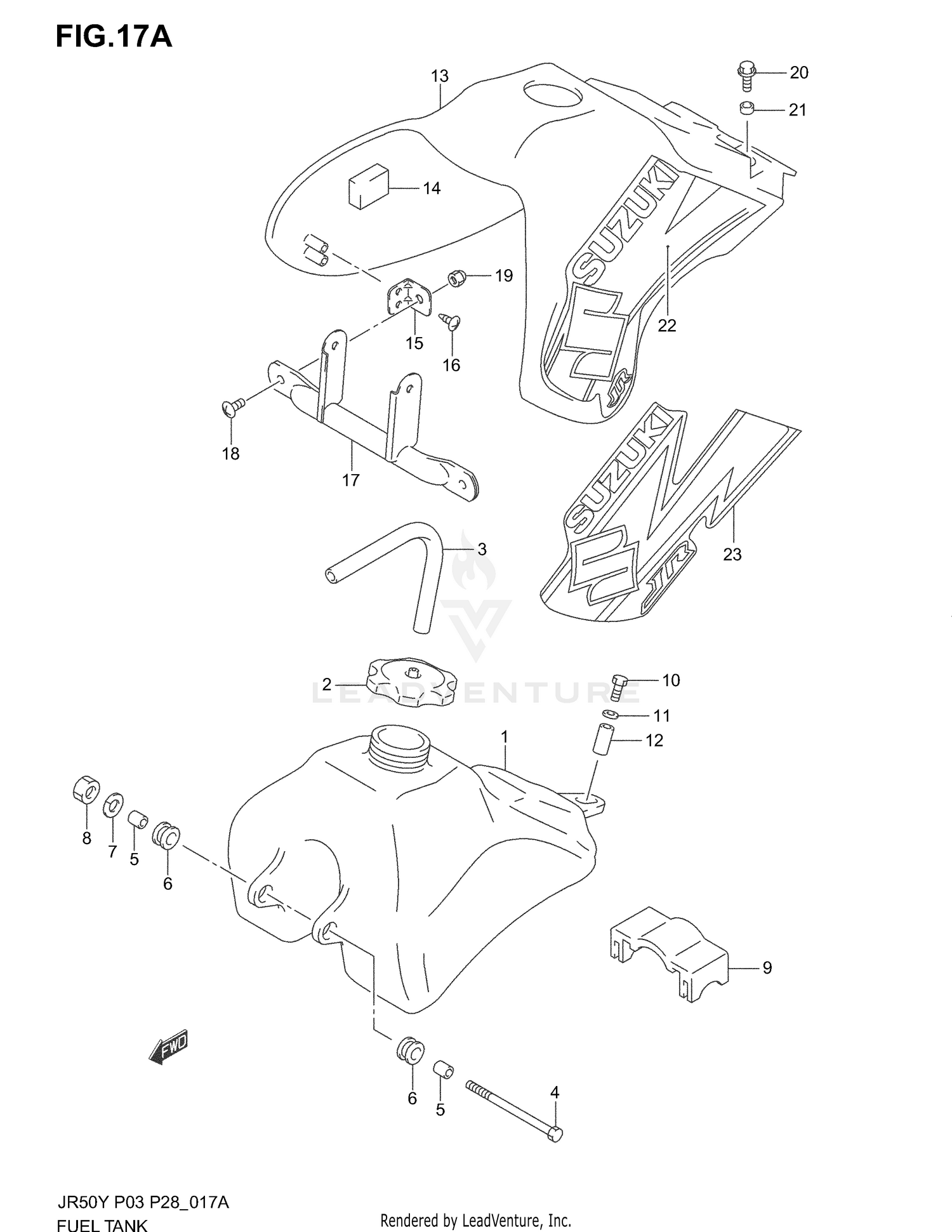 FUEL TANK (MODEL K2/K3)
