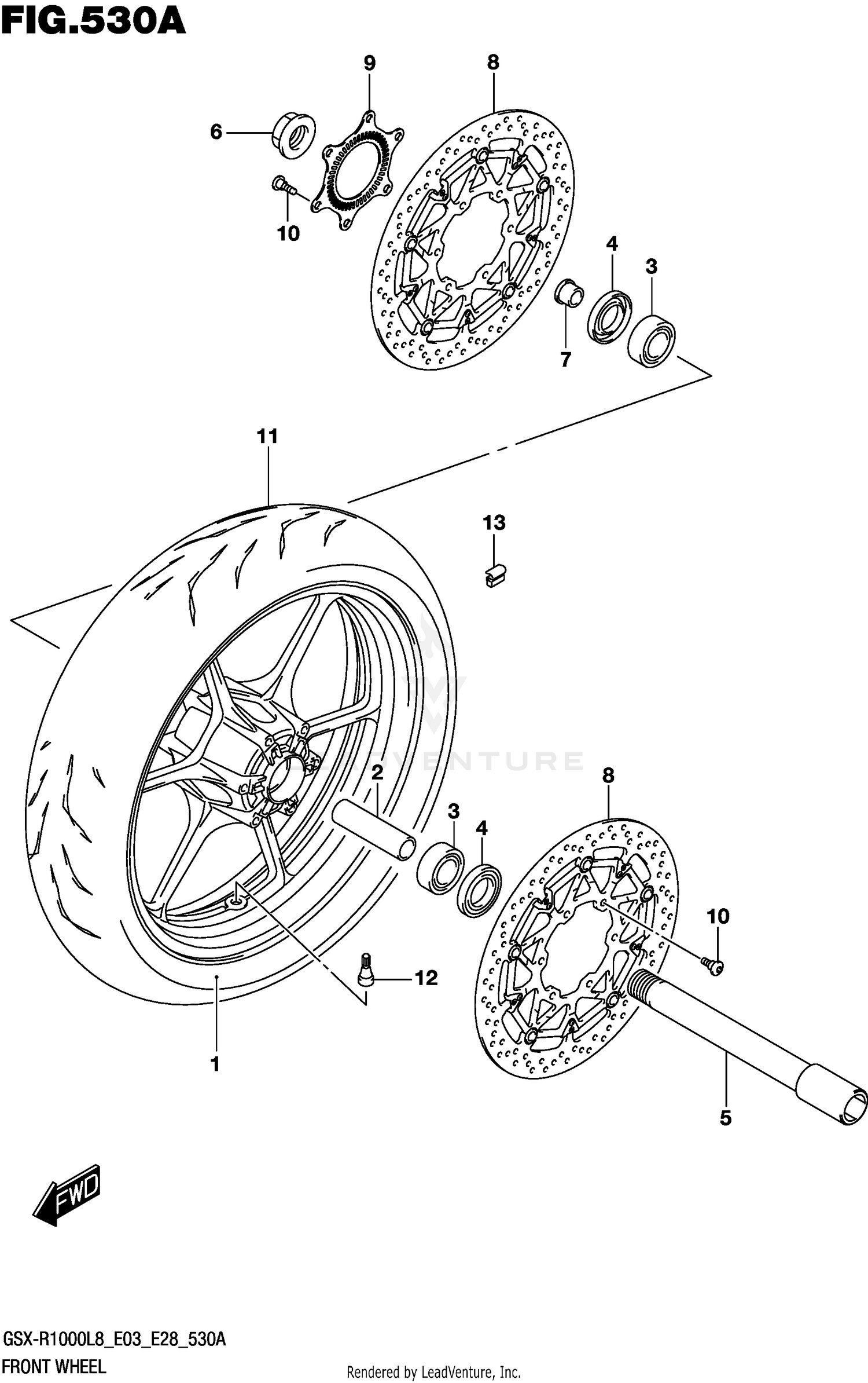FRONT WHEEL (FOR YVB,YWW)