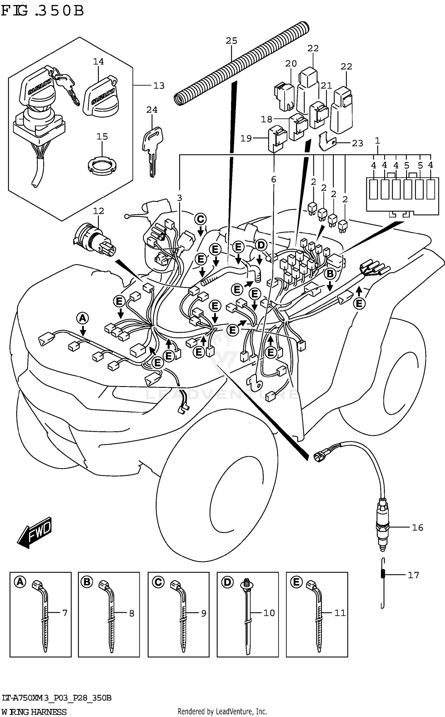 WIRING HARNESS (LT-A750X:P33)