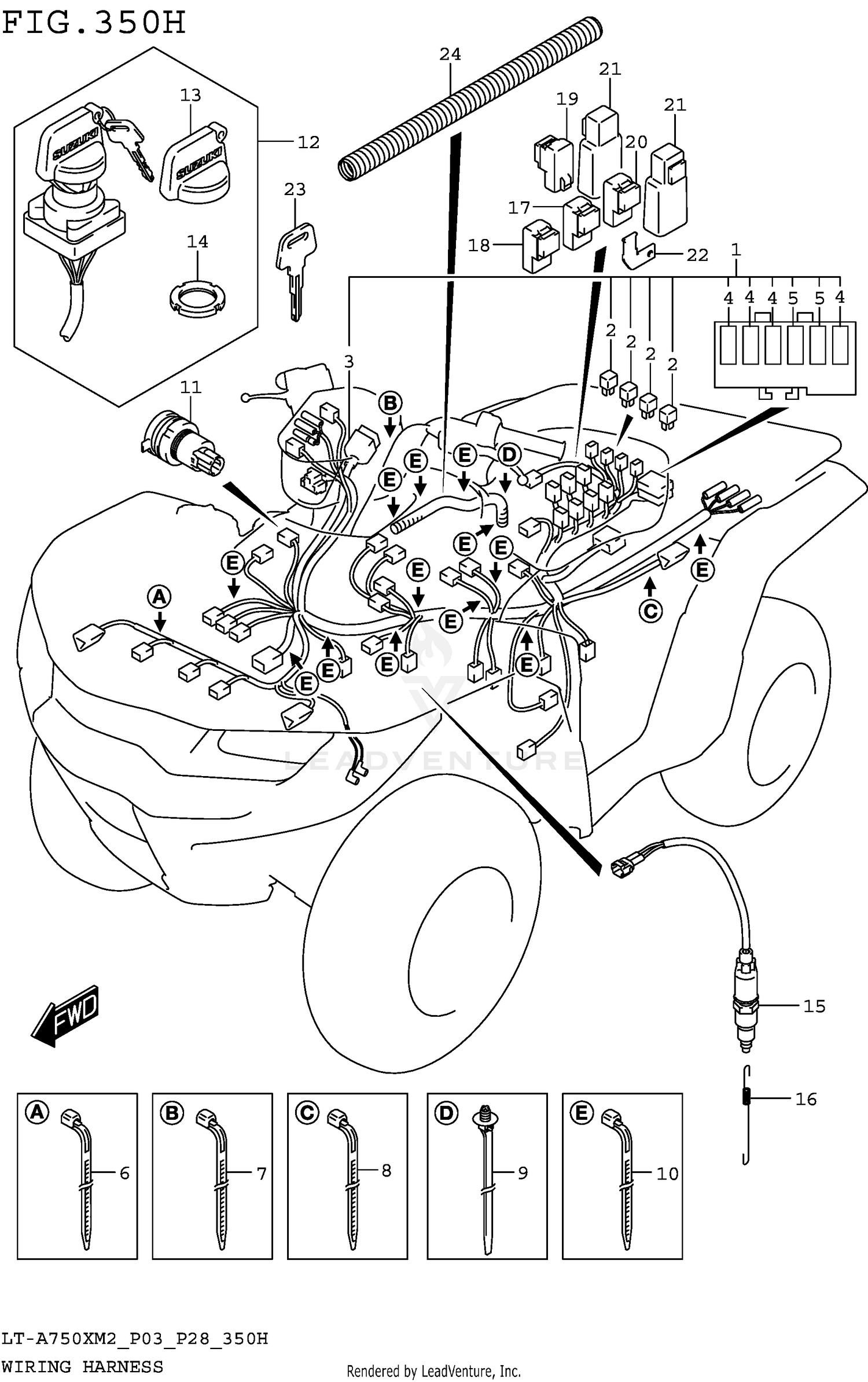 WIRING HARNESS (LT-A750XPZM2 P28)
