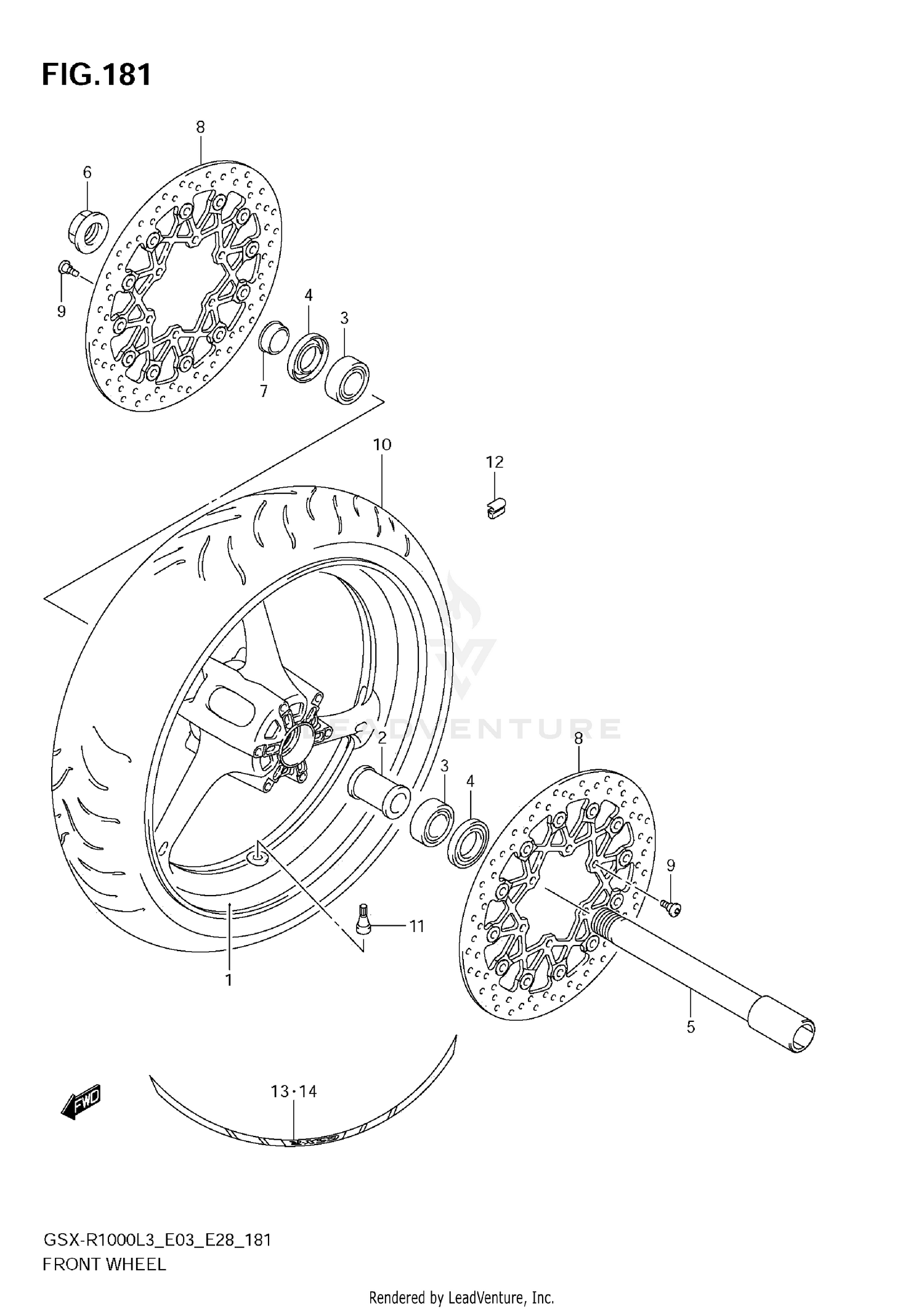 FRONT WHEEL (GSX-R1000ZL3 E03)