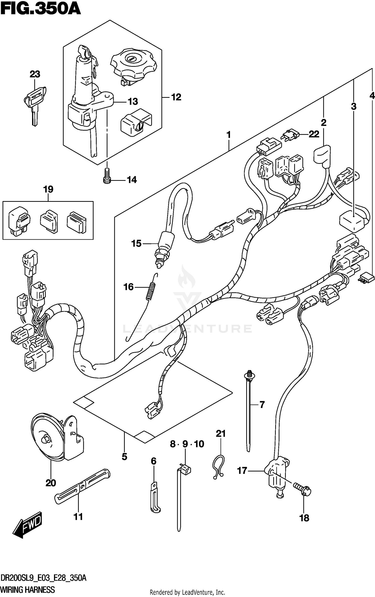 WIRING HARNESS (DR200SL9 E03)