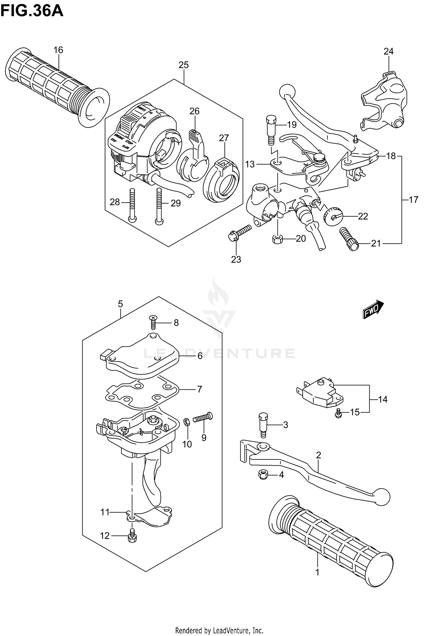 HANDLE LEVER (MODEL K4)